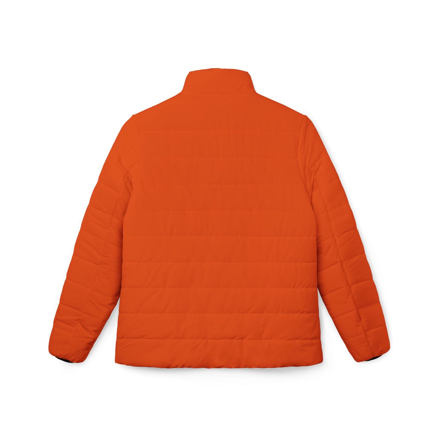 Classic Orange Simple Bitcoin Women’s Puffer Jacket