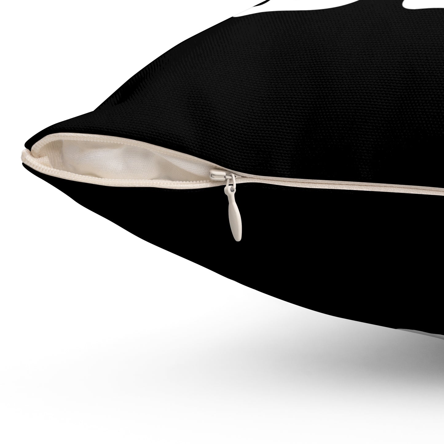 I Heart BTC Black Bitcoin Square Pillow
