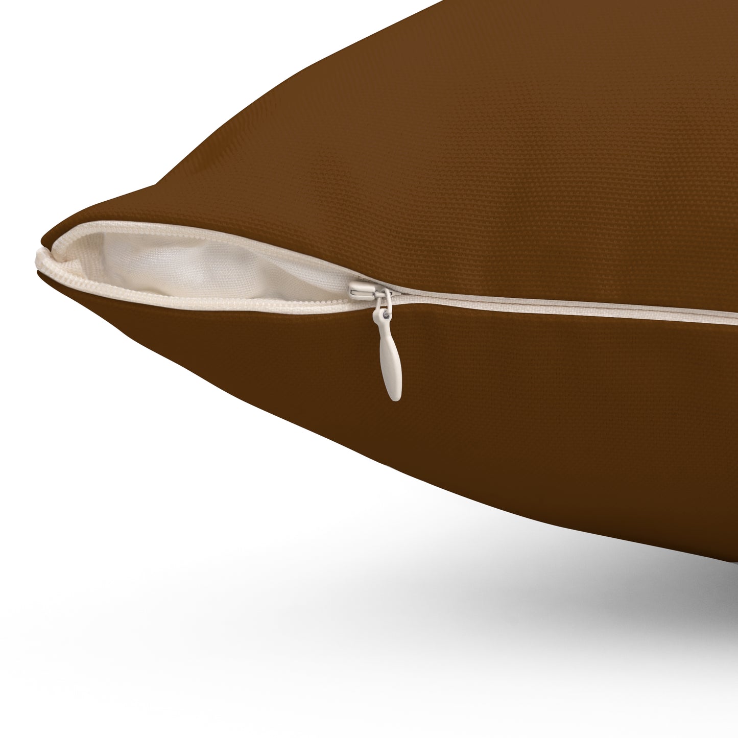 AirBTC Bitcoin Symbol on Chocolate Square Pillow