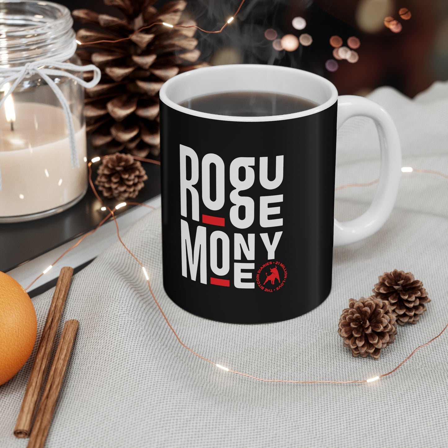 Black Rogue Money Mug 11oz