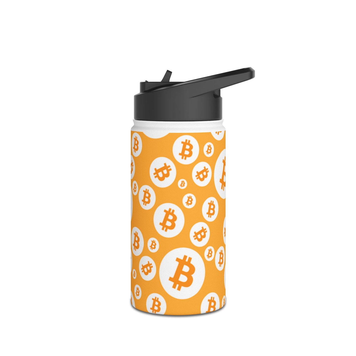 Bitcoin Symbols Polkadot Stainless Steel Water Bottle