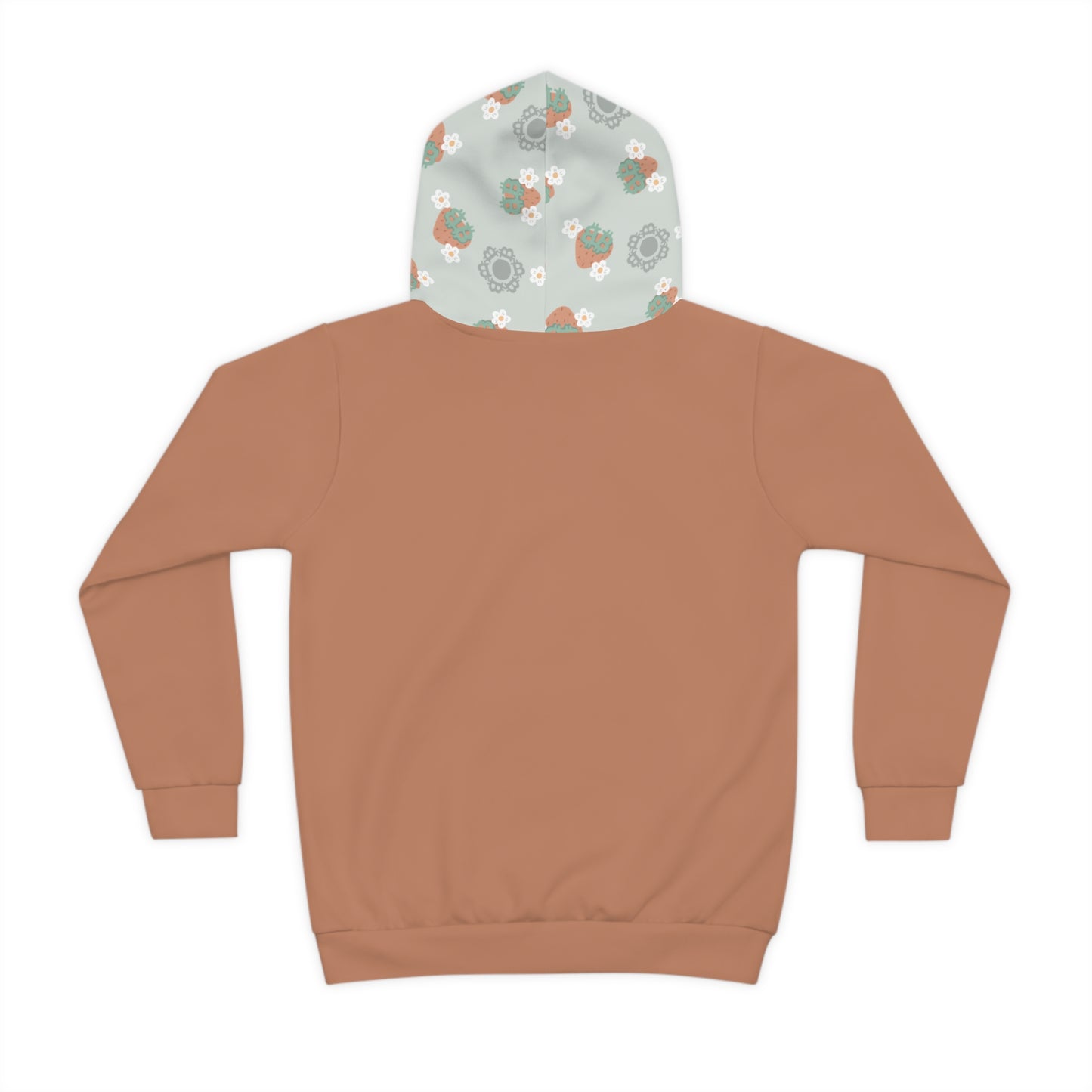 Fruity Flowers Strawberry Bitcoin Kid's Hoodie