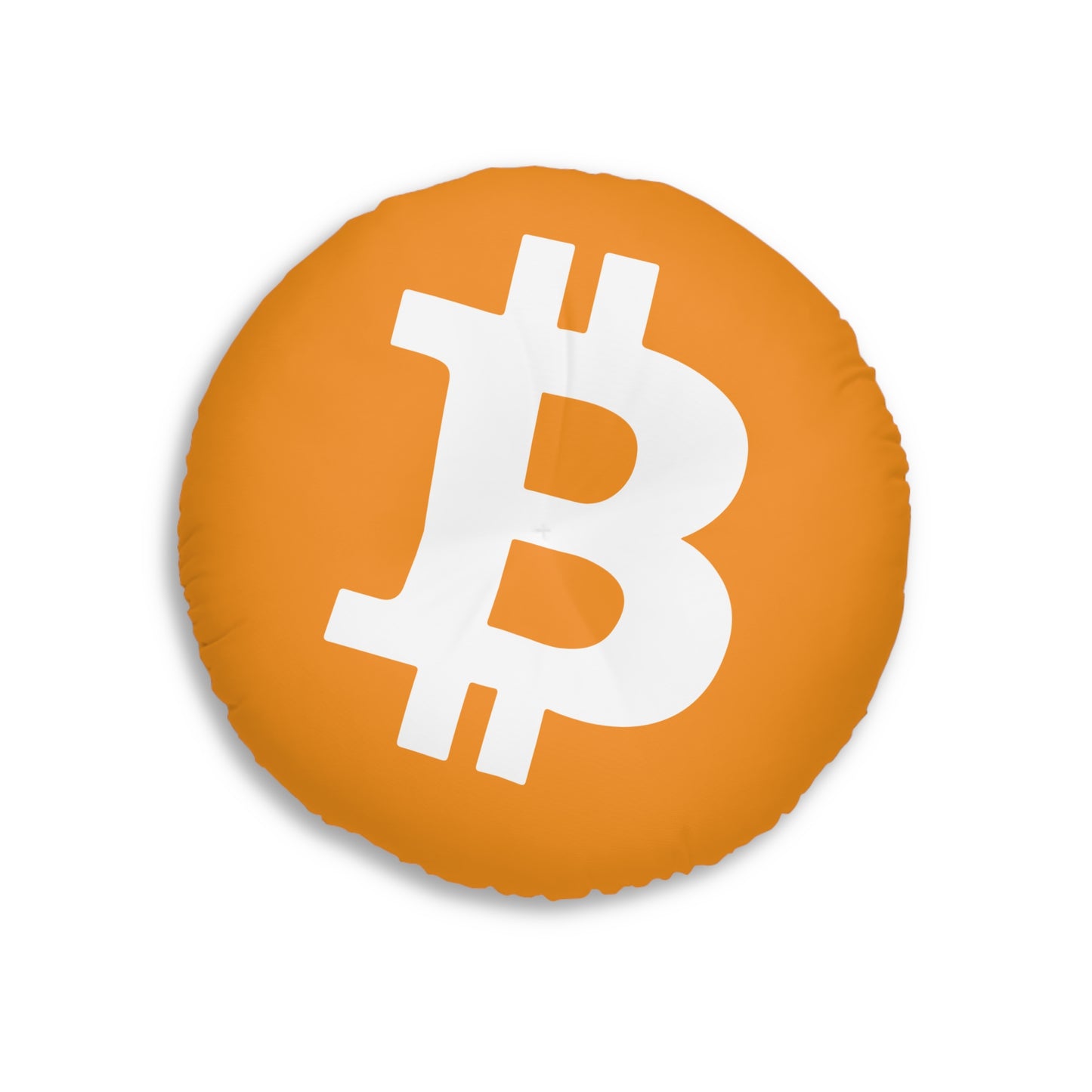 Bitcoin Round Tufted Floor Pillow