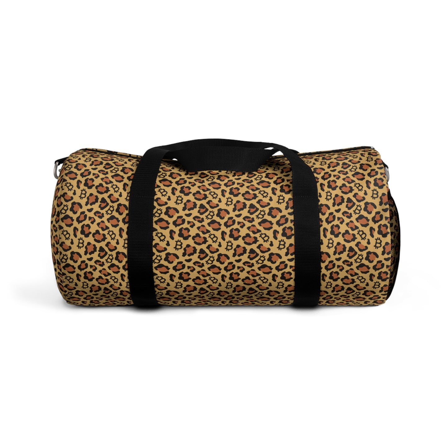 Leopard Print Bitcoin Duffel Bag