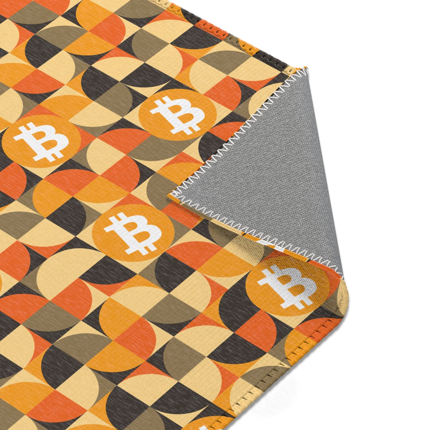 AirBTC Bitcoin Geo Area Rug