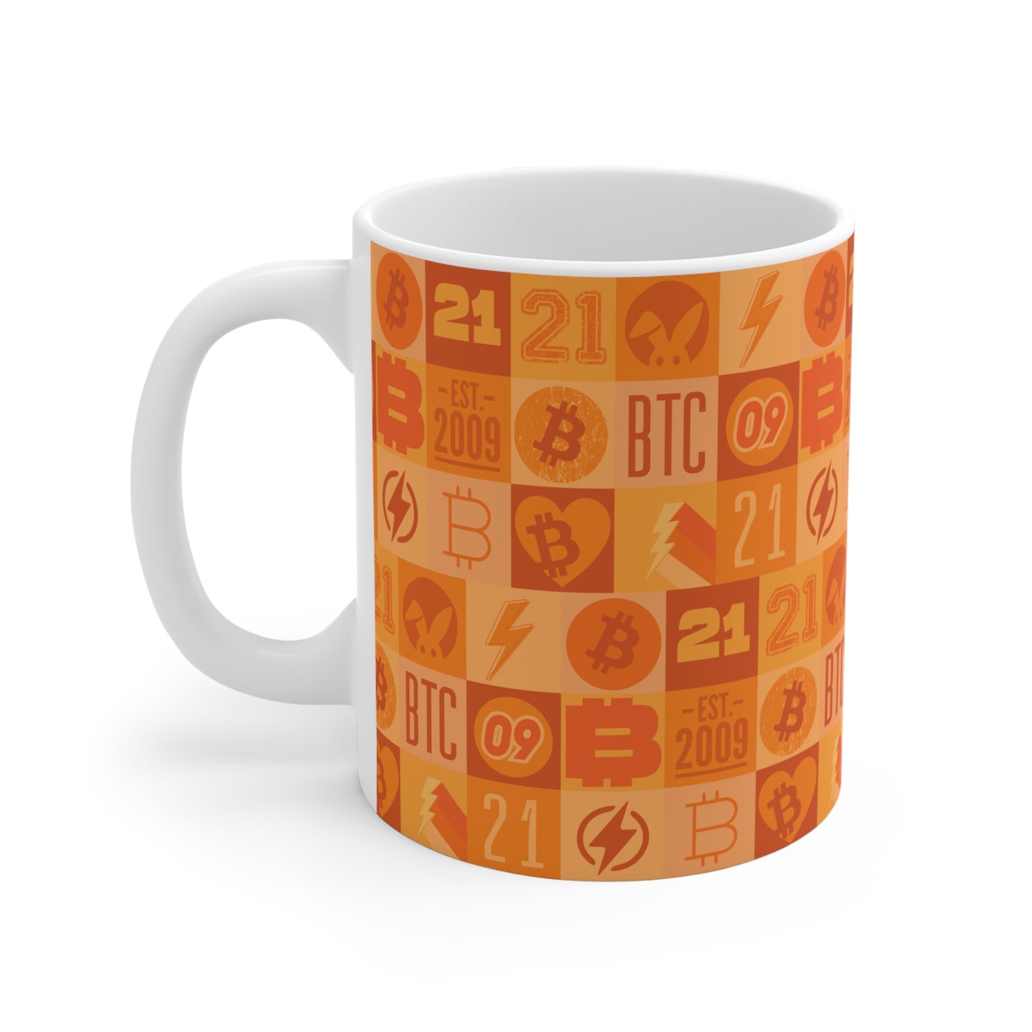 Orange Bitcoin Journey Mug 11oz