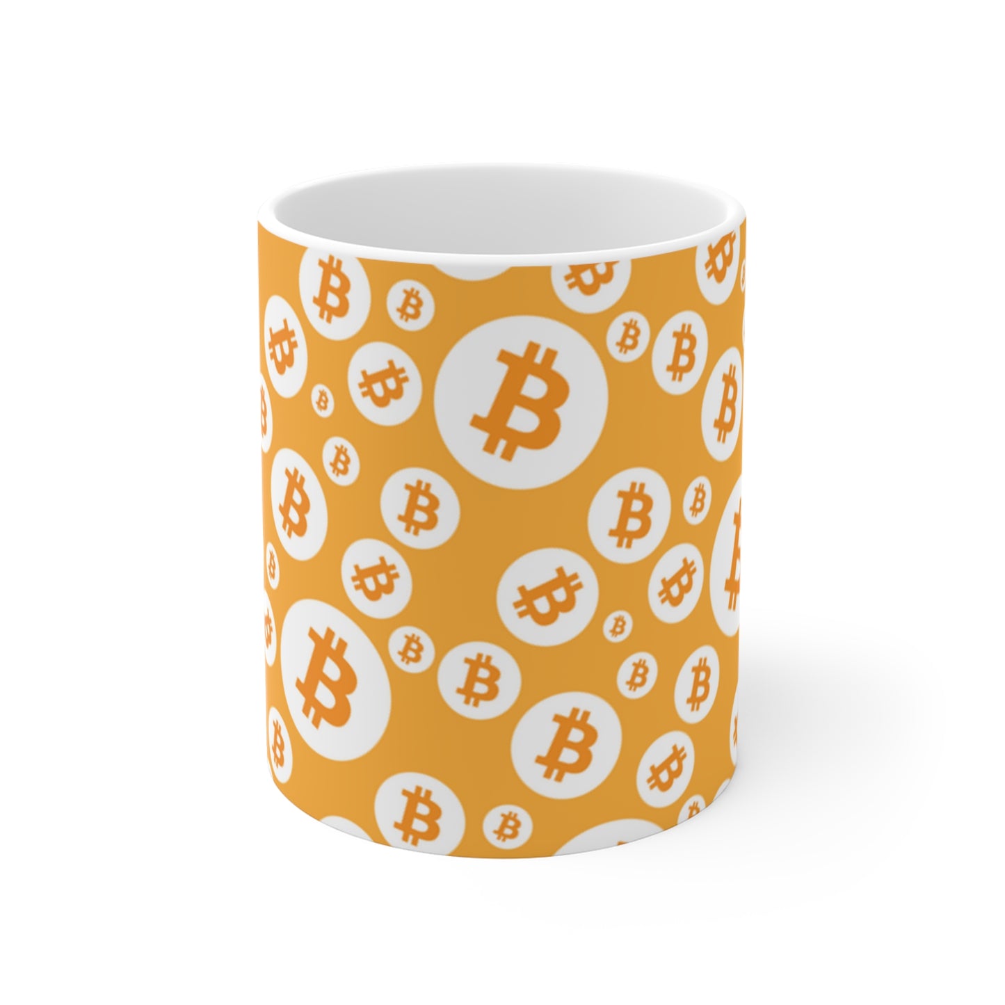 Bitcoin Symbols Polkadot Mug 11oz