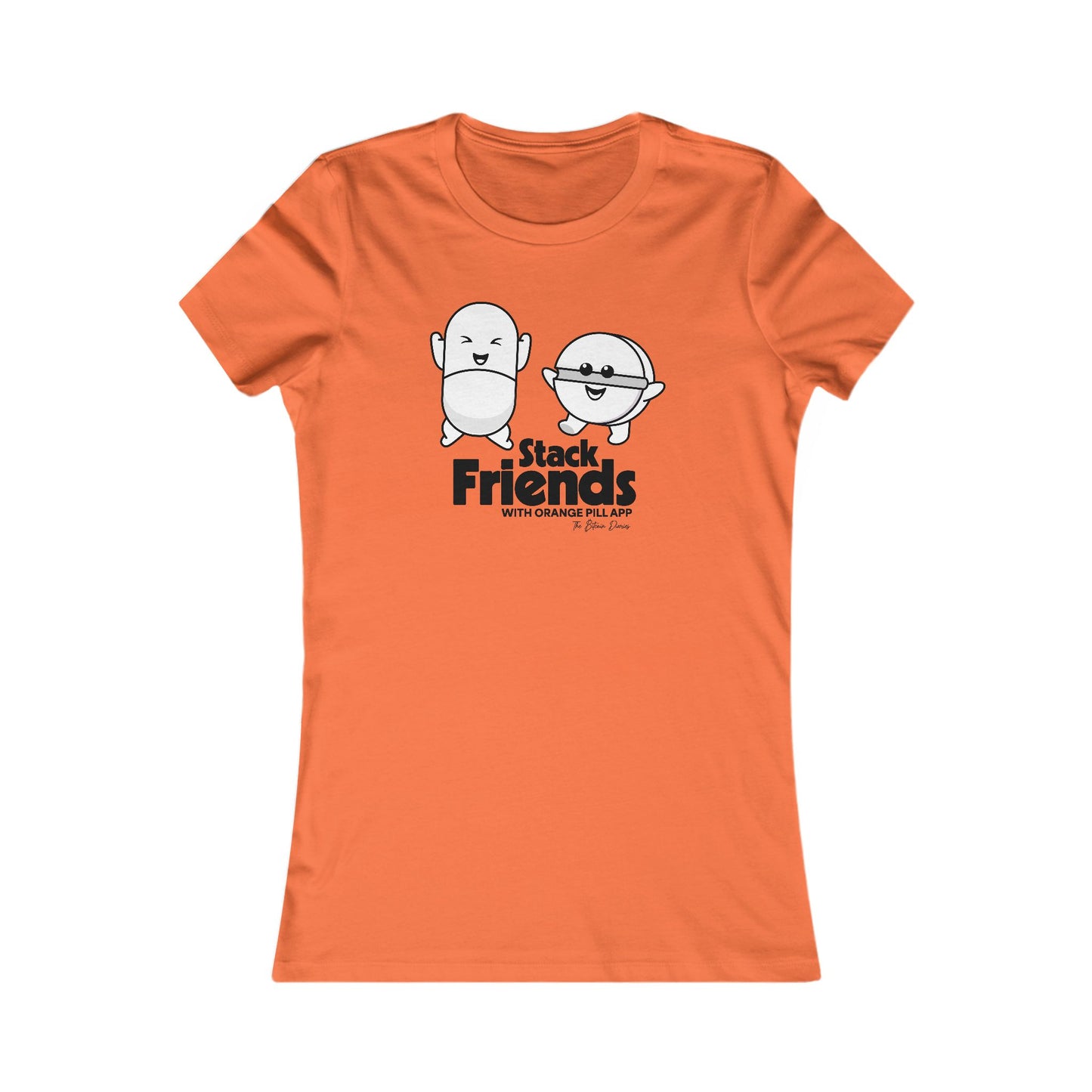 Stack Friends feat. The Orange Pill App Slim Fit T-Shirt