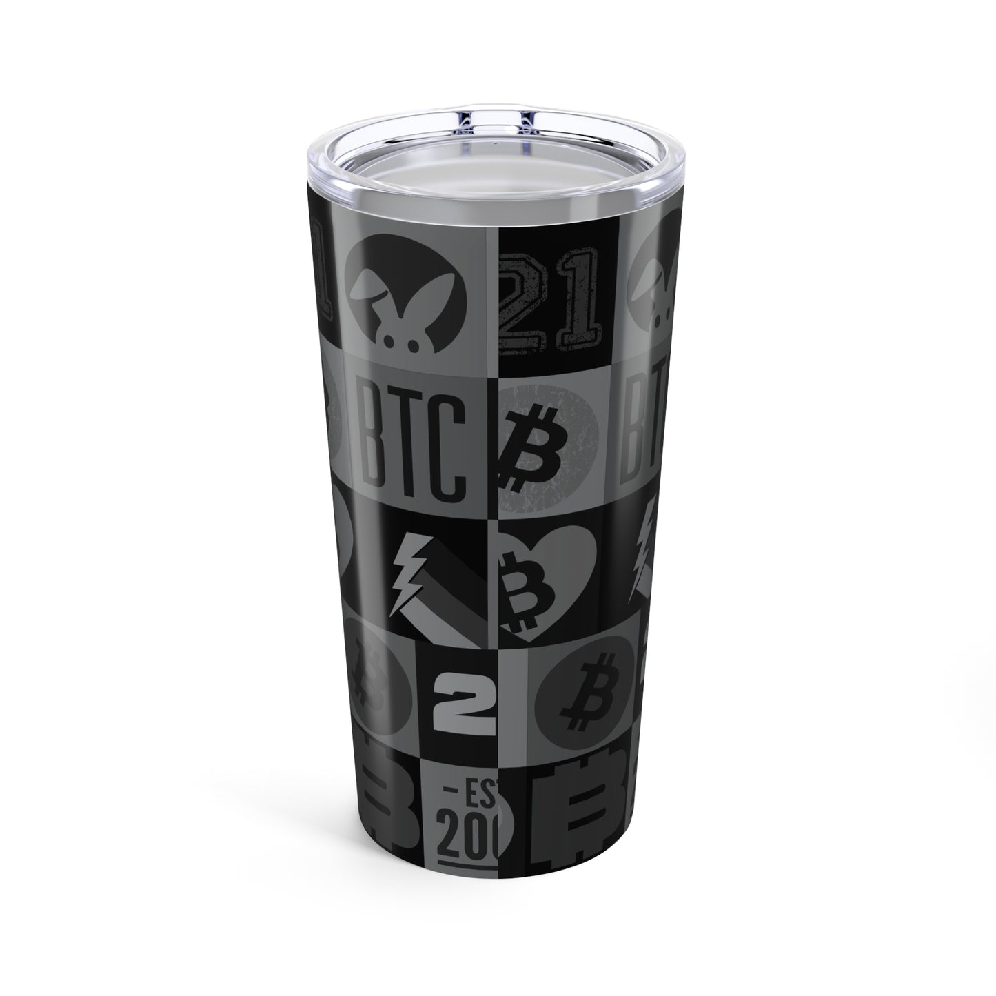Black Bitcoin Journey Tumbler 20oz