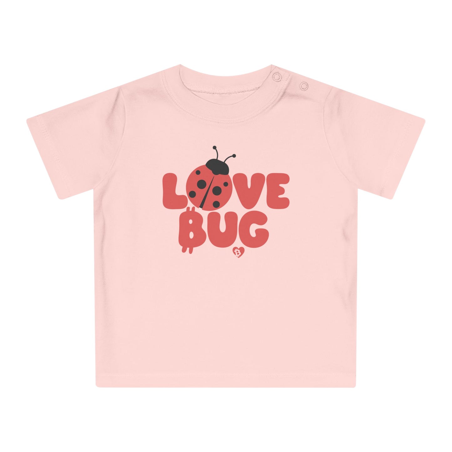 Love Bug Bitcoin Organic Cotton Baby T-Shirt