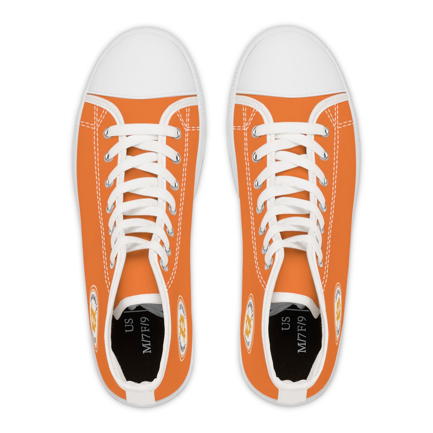 Love is Bitcoin High Top Canvas Women's Sneakers