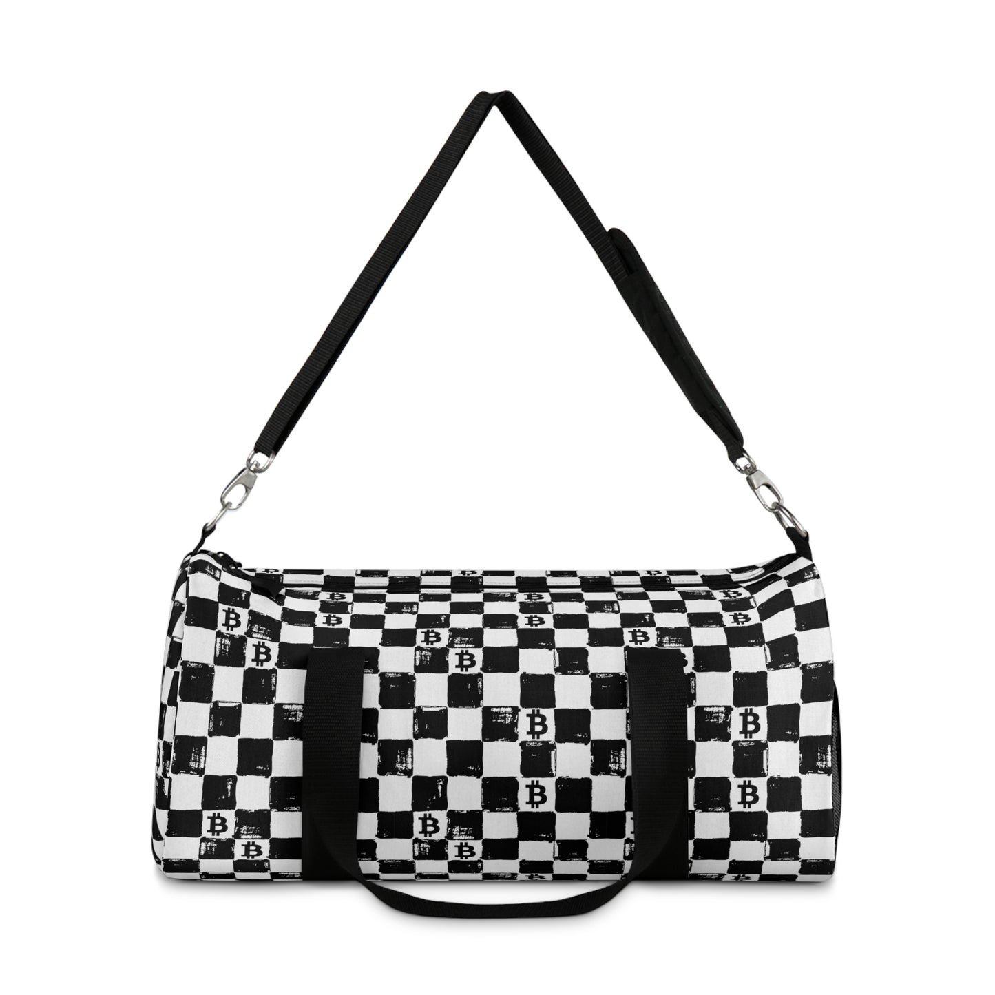 Chessboard Bitcoin Duffel Bag