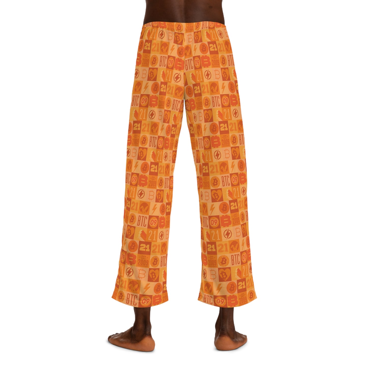 Orange Bitcoin Journey Men's Pyjama Pants
