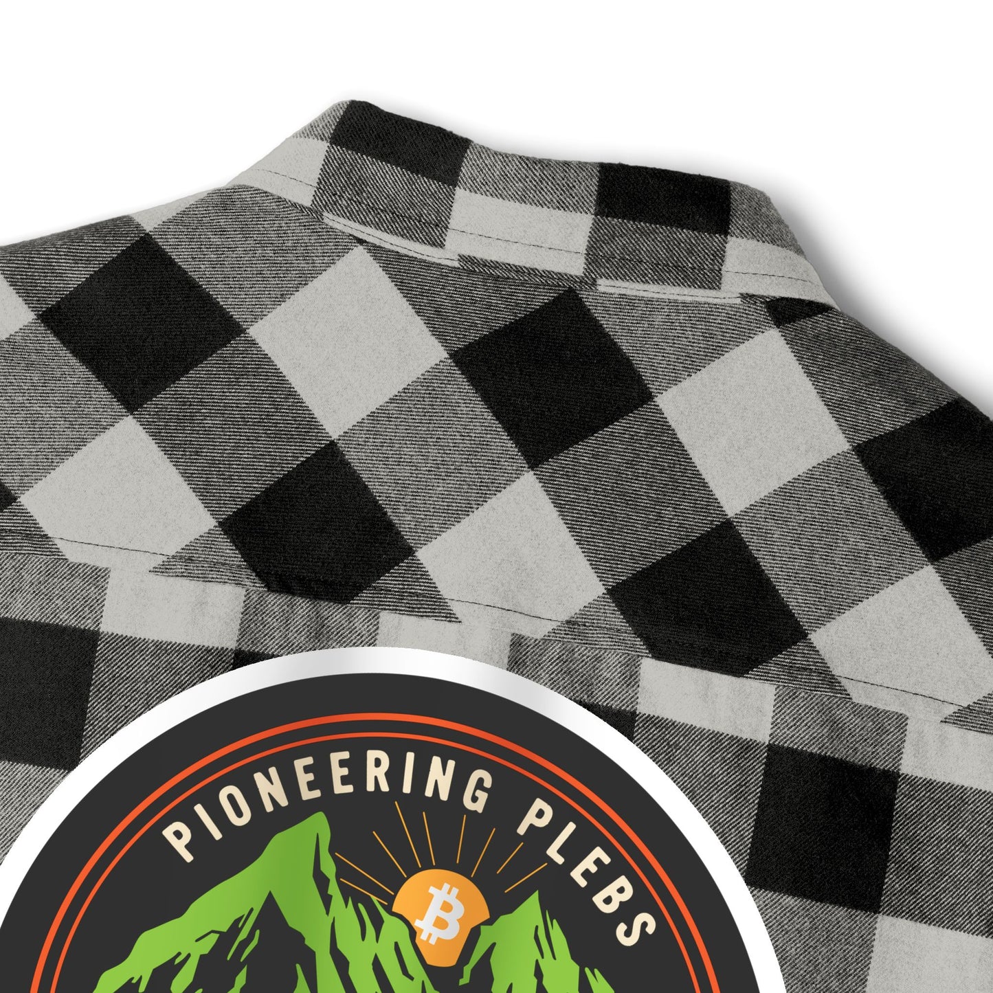 Bitcoin Alaska Unisex Flannel Long Sleeve Shirt