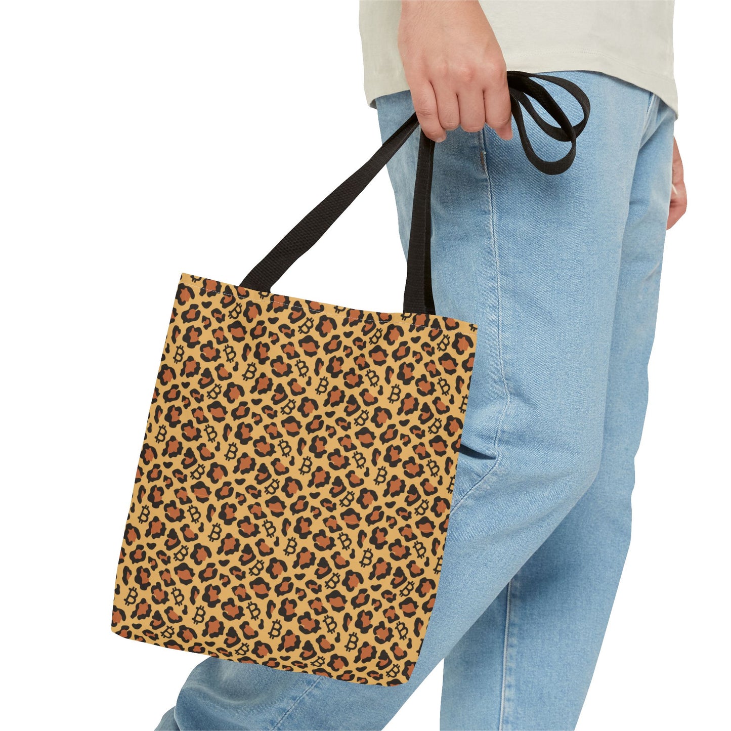 Leopard Print Bitcoin Tote Bag