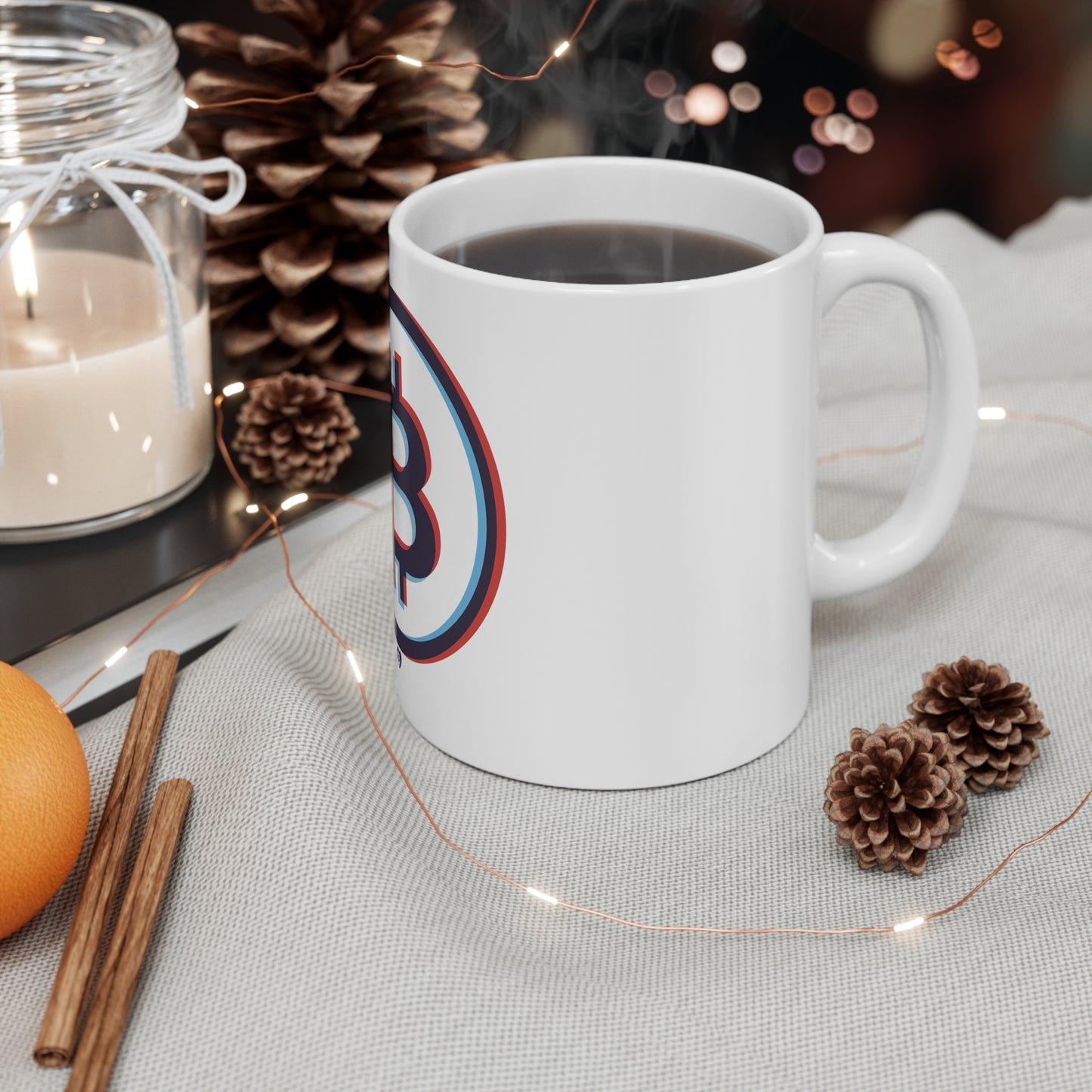 3D Glasses 'Big B' Bitcoin Mug 11oz