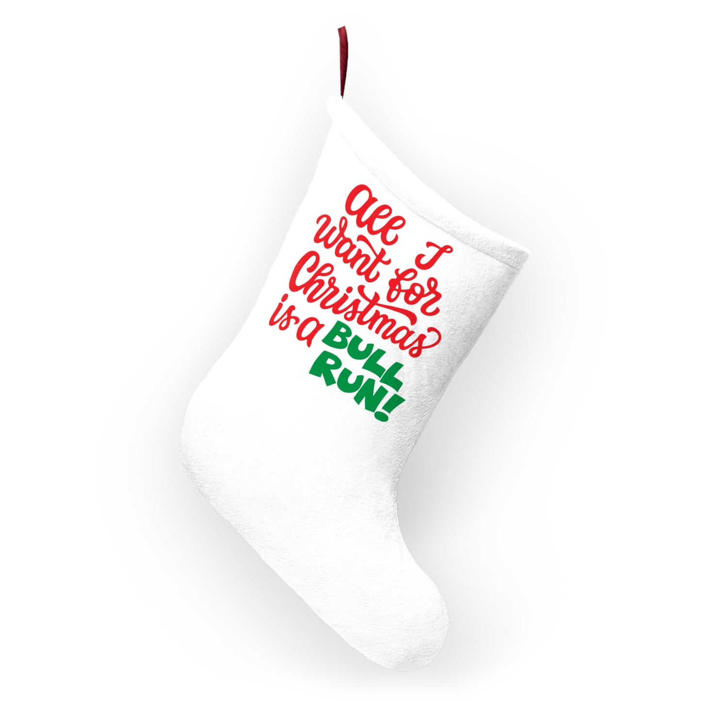 Christmas Bull Run Christmas Stockings
