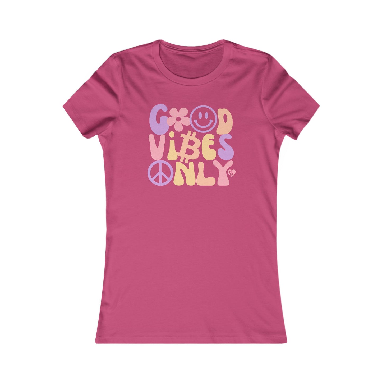 Good Vibes Only Bitcoin Women's Slim Fit T-Shirt