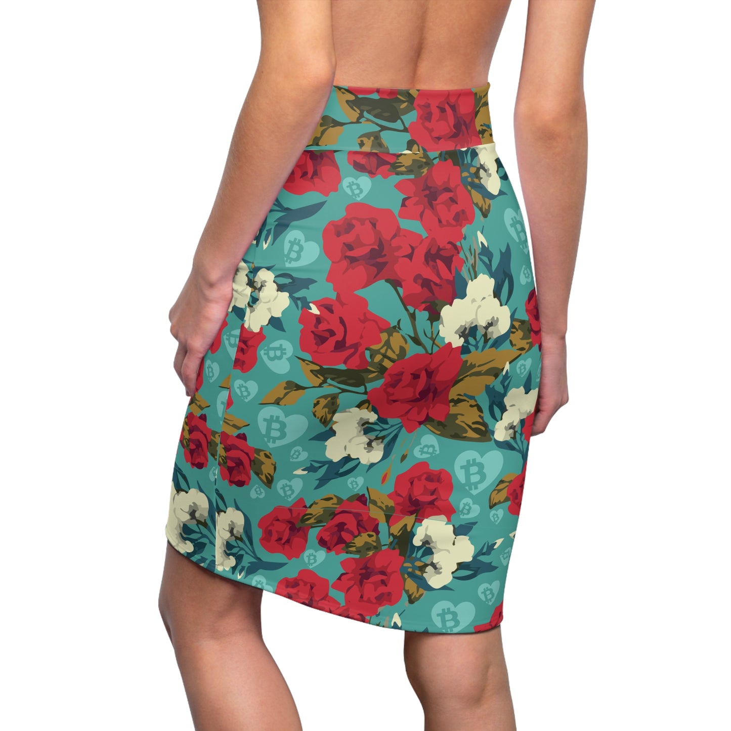 Satoshi September Bitcoin Pencil Skirt