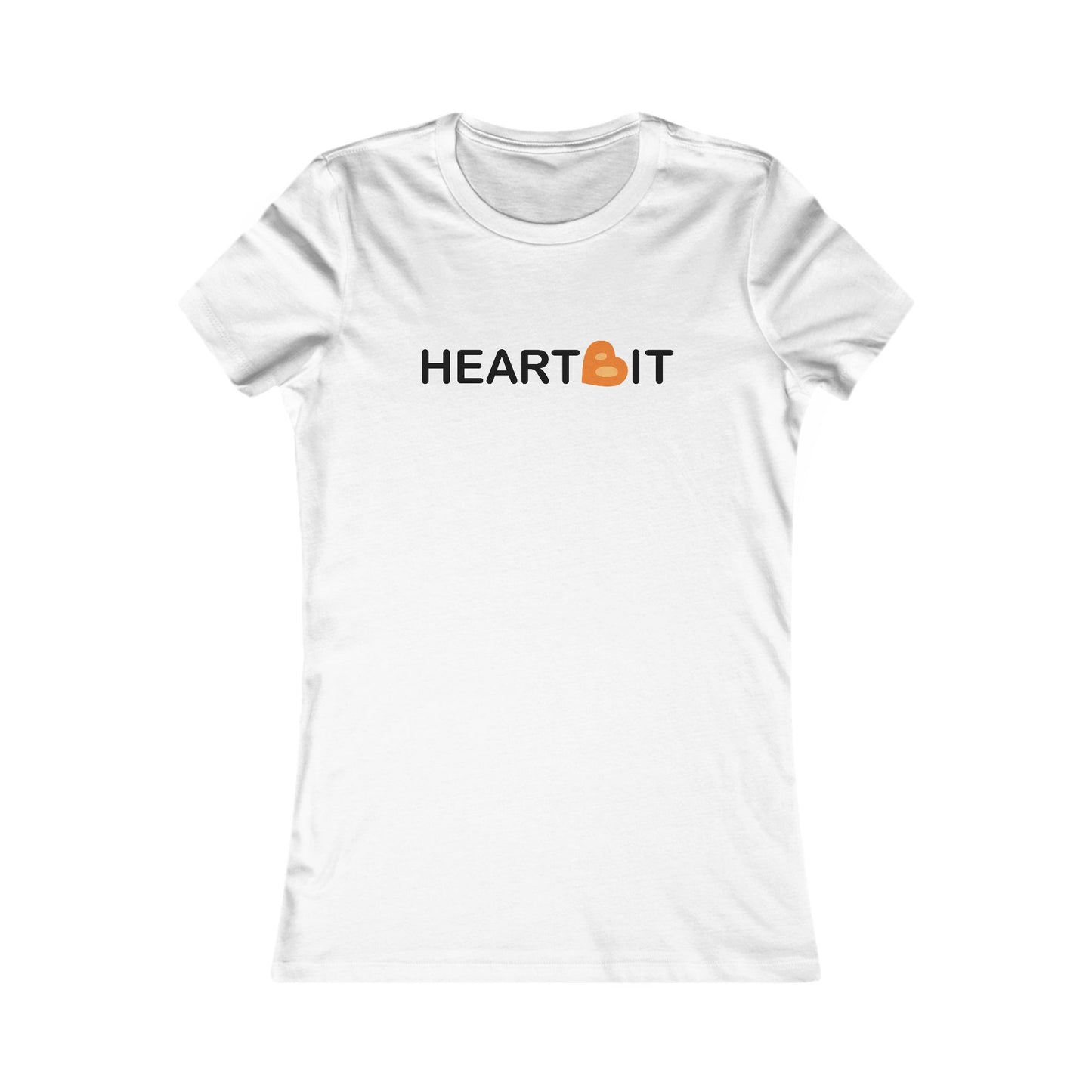 Love is Bitcoin HeartBit Slim Fit Women's T-Shirt