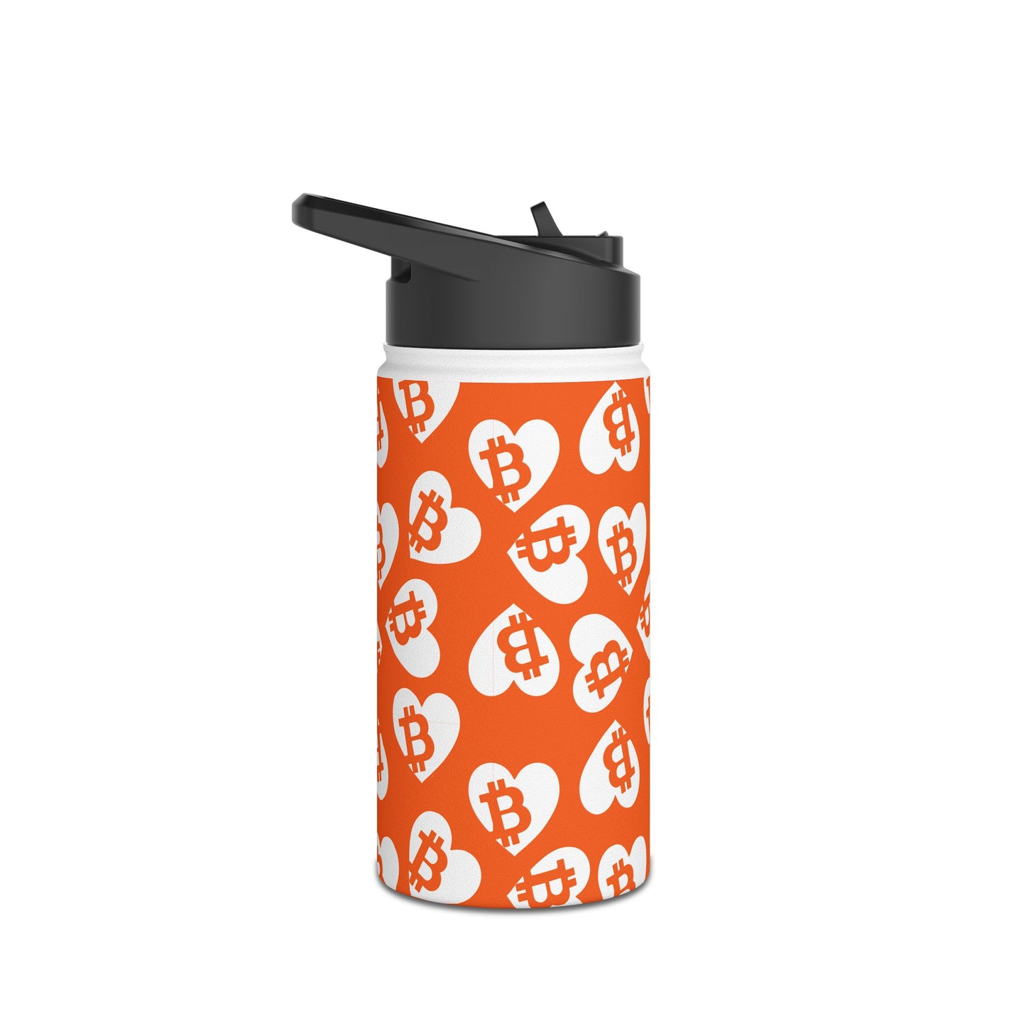 Bitcoin Pocket Hearts Stainless Steel Water Bottle