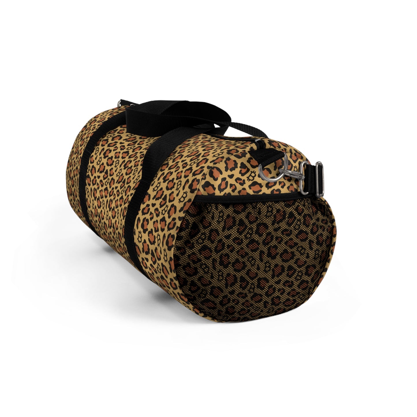 Leopard Print Bitcoin Duffel Bag