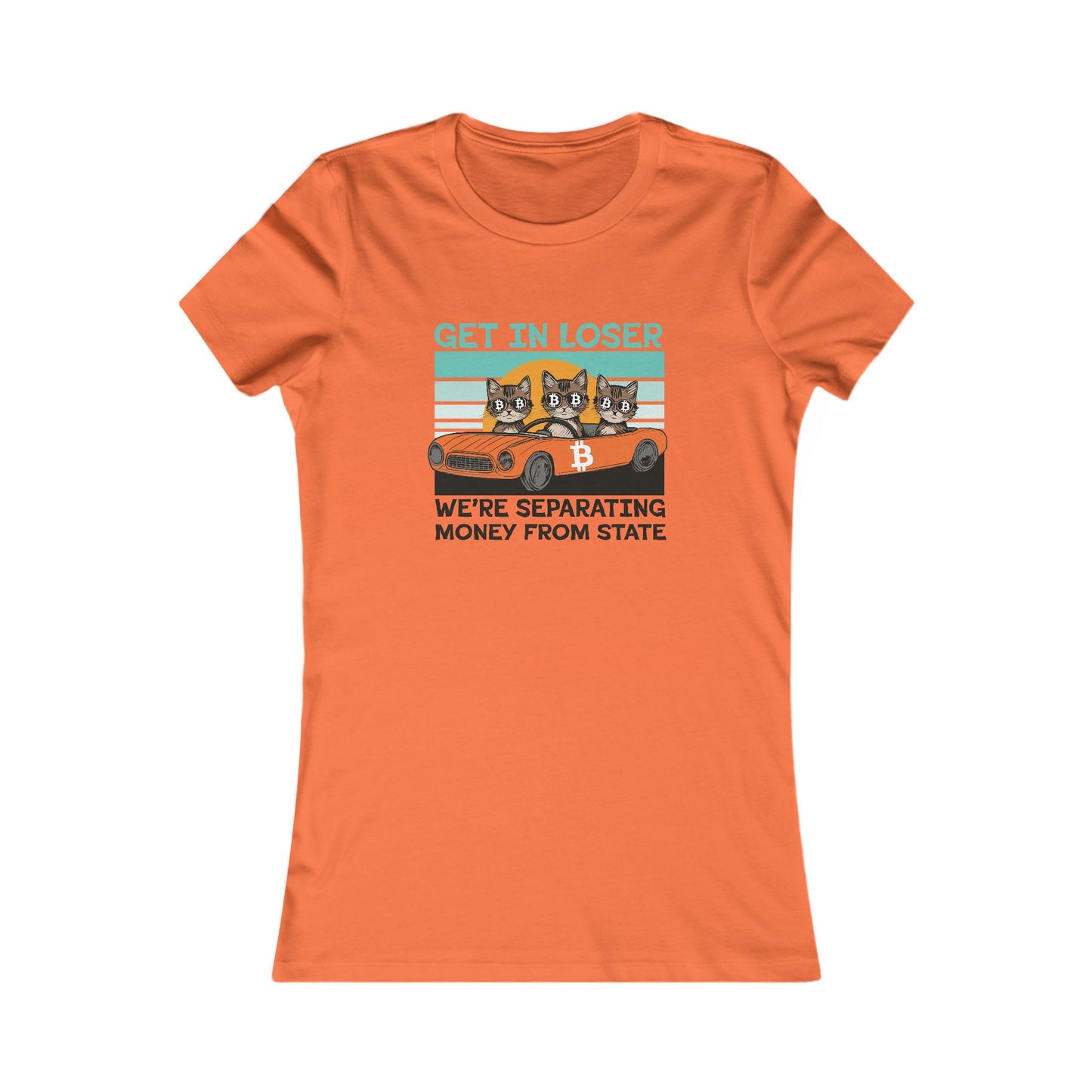 Get in Loser Bitcoin Cats Slim Fit T-Shirt