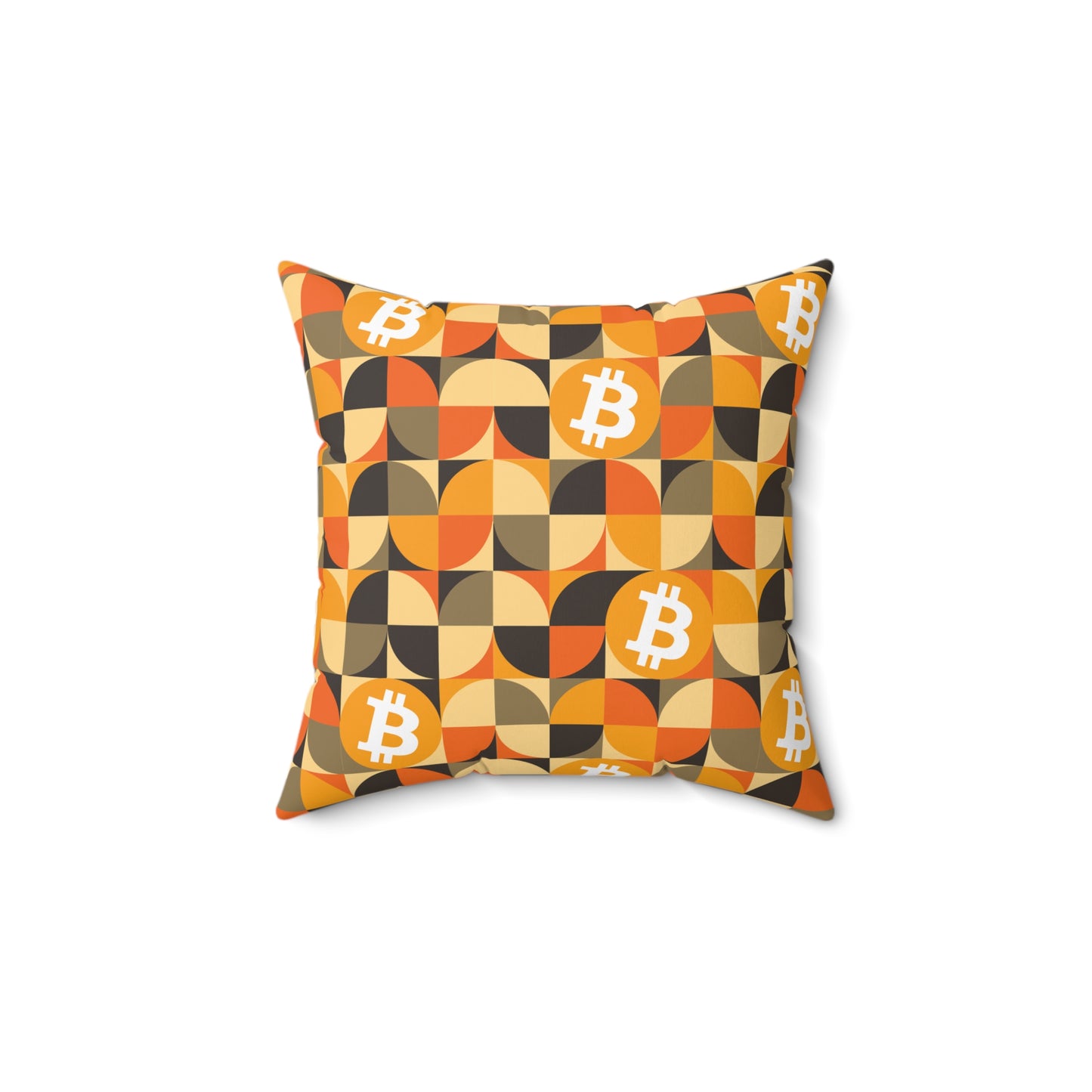 AirBTC Bitcoin GEO Square Pillow