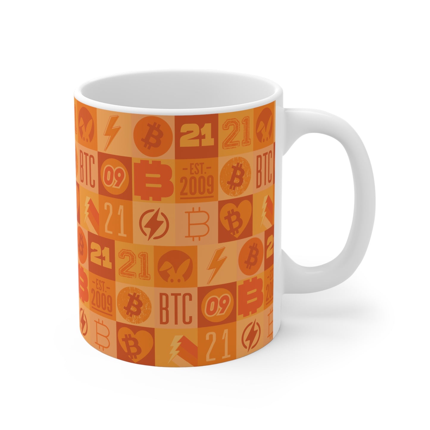 Orange Bitcoin Journey Mug 11oz