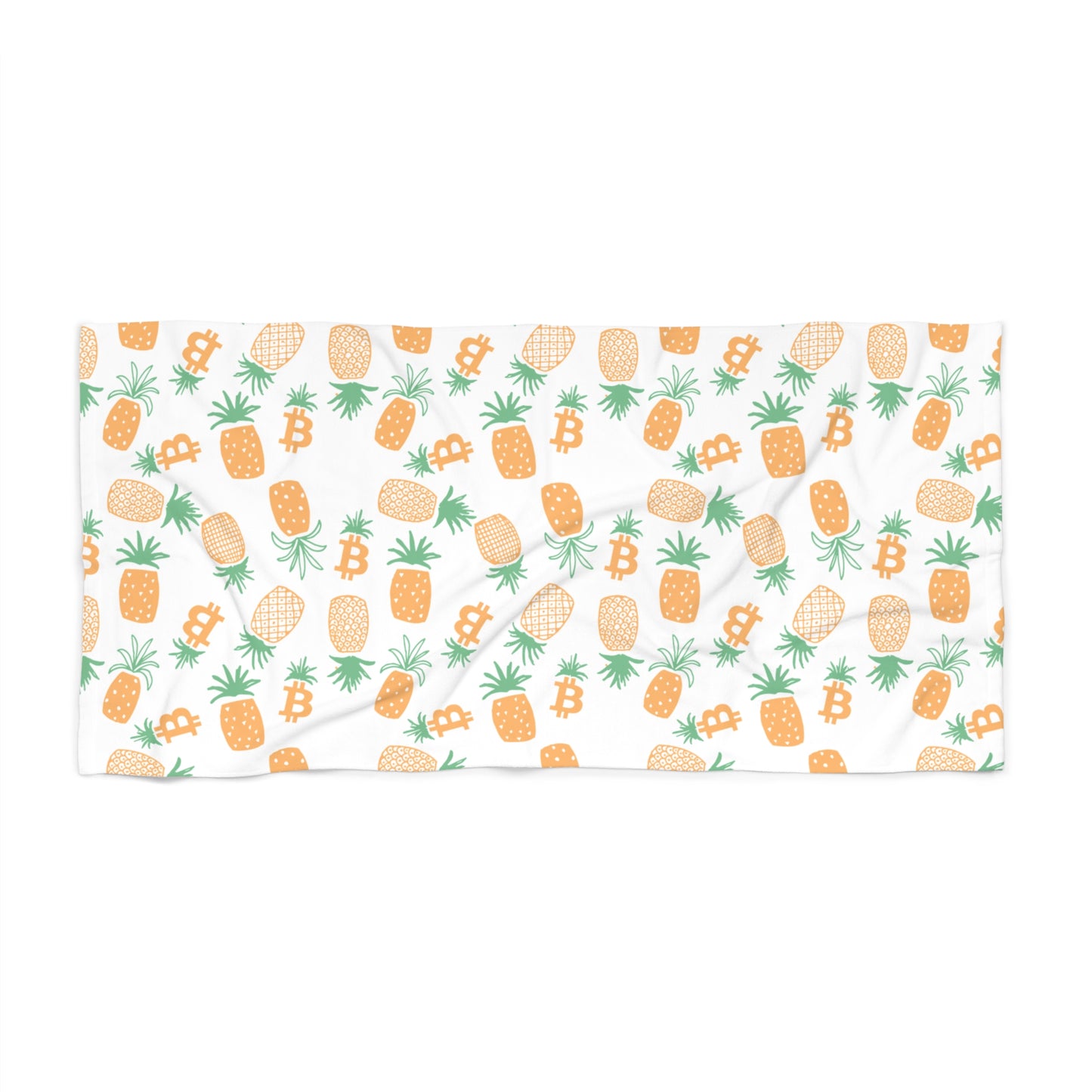 Bitcoin Pineapples Beach Towel