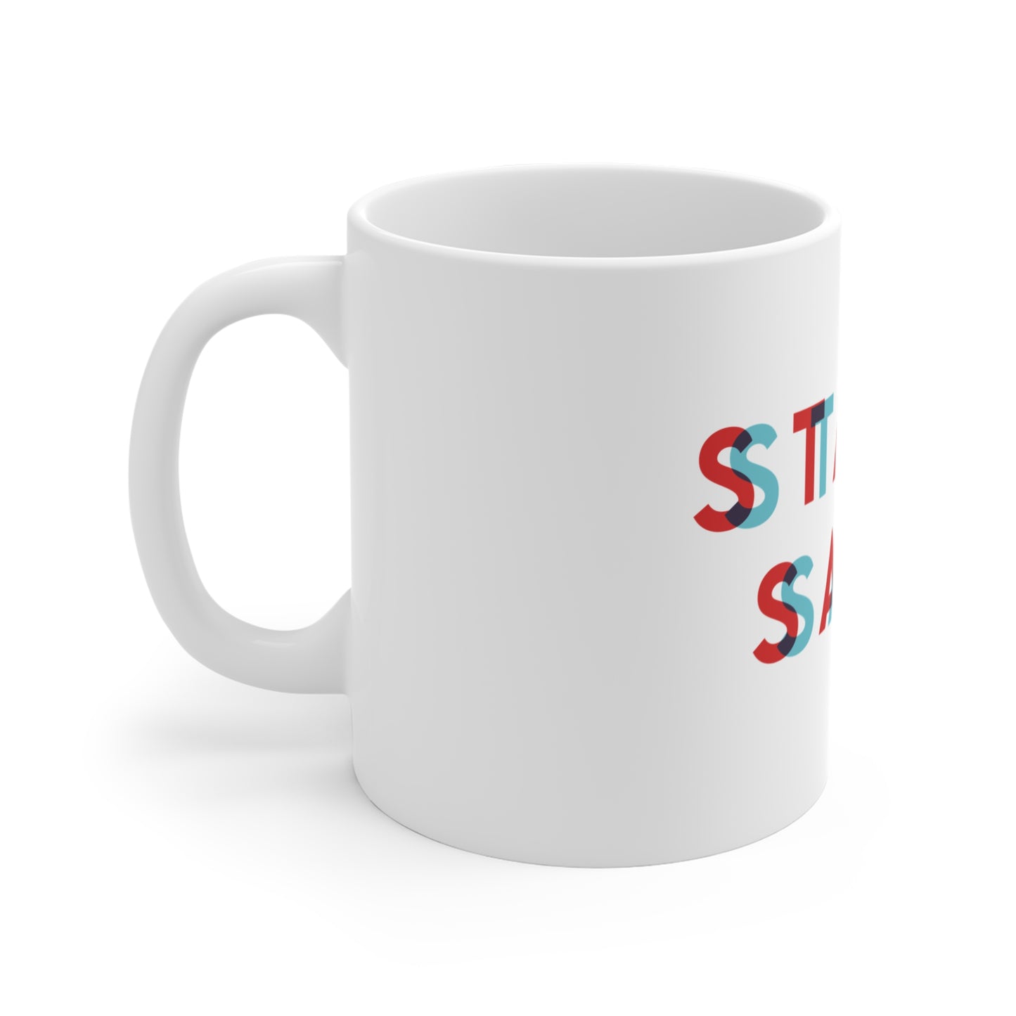 3D Glasses Stack Sats Mug 11oz