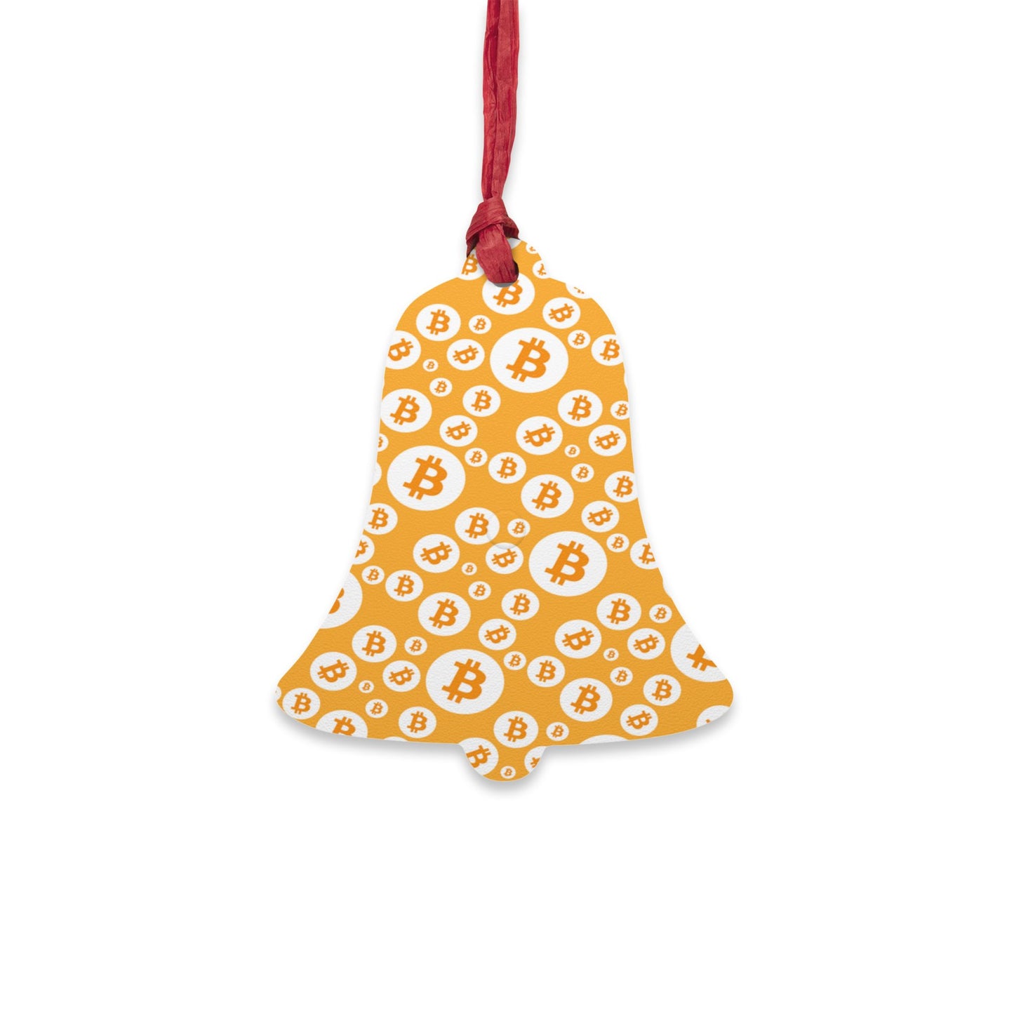Bitcoin Polkadot Wooden Ornament
