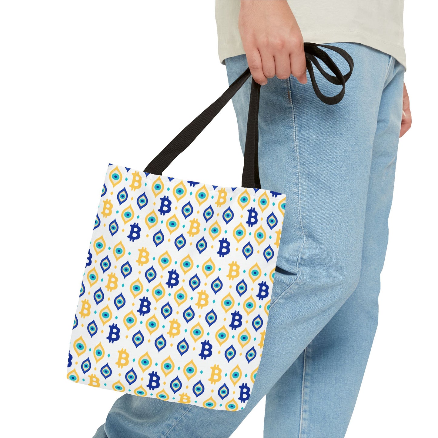 Bitcoin Evil Eye Tote Bag