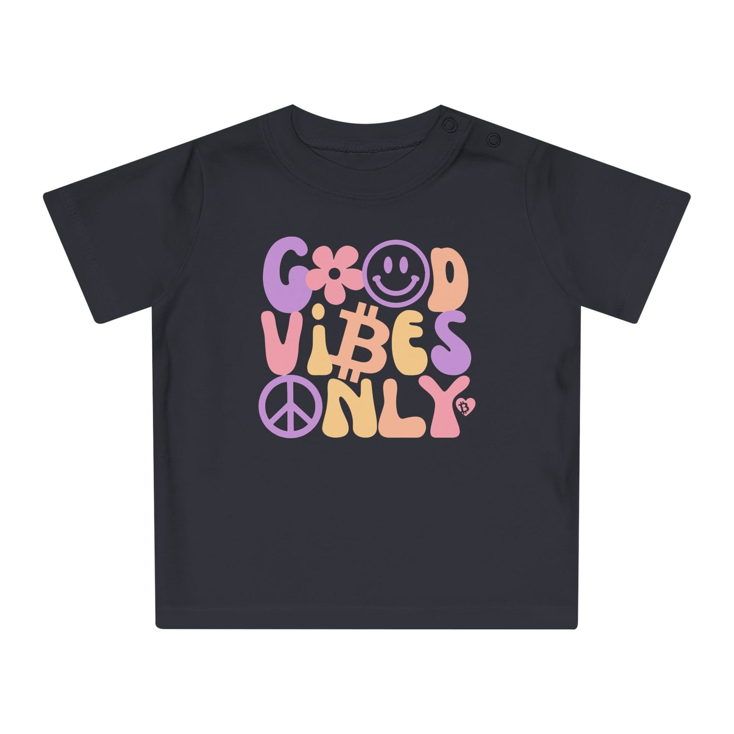 Good Vibes Only Organic Cotton Baby T-Shirt