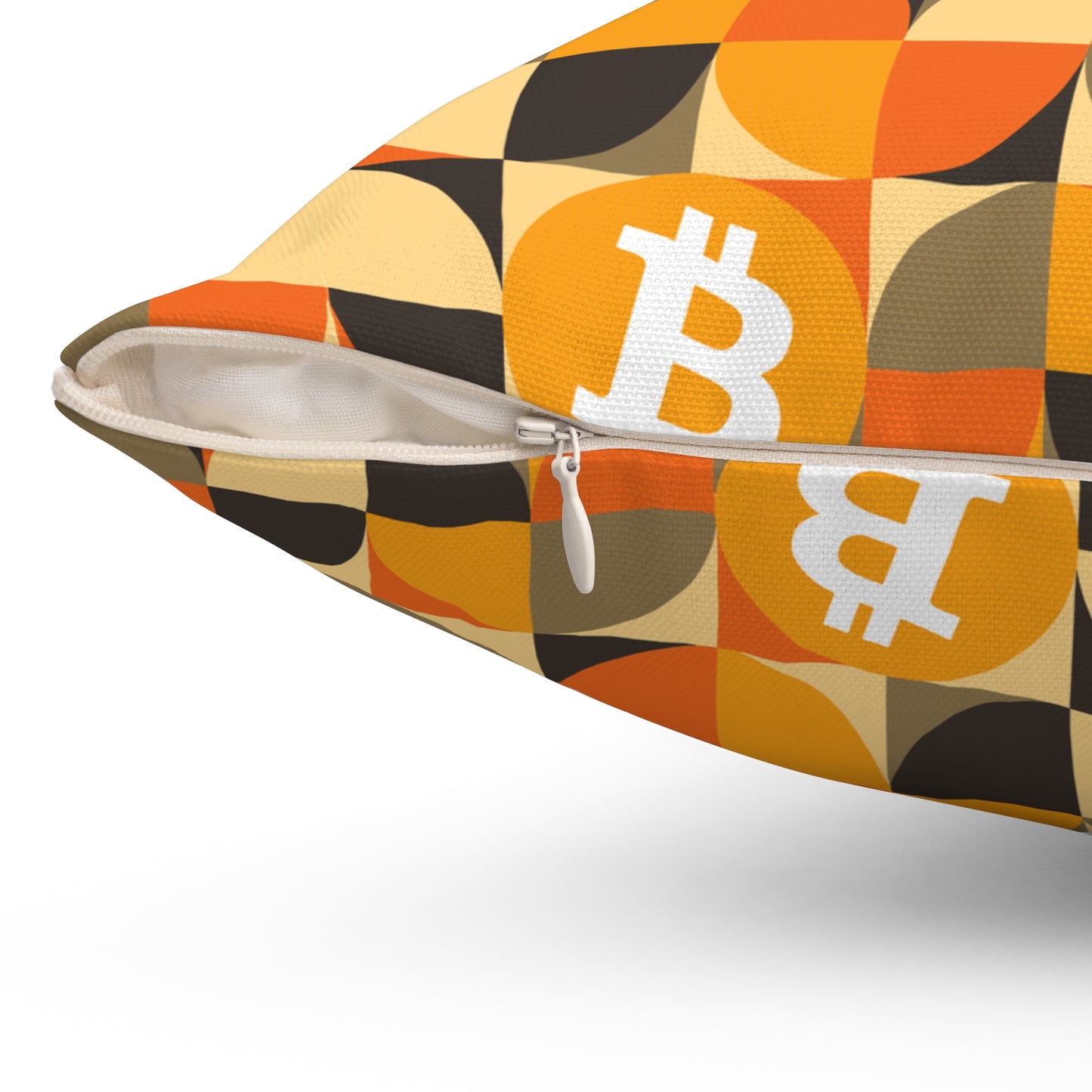 AirBTC Bitcoin GEO Square Pillow