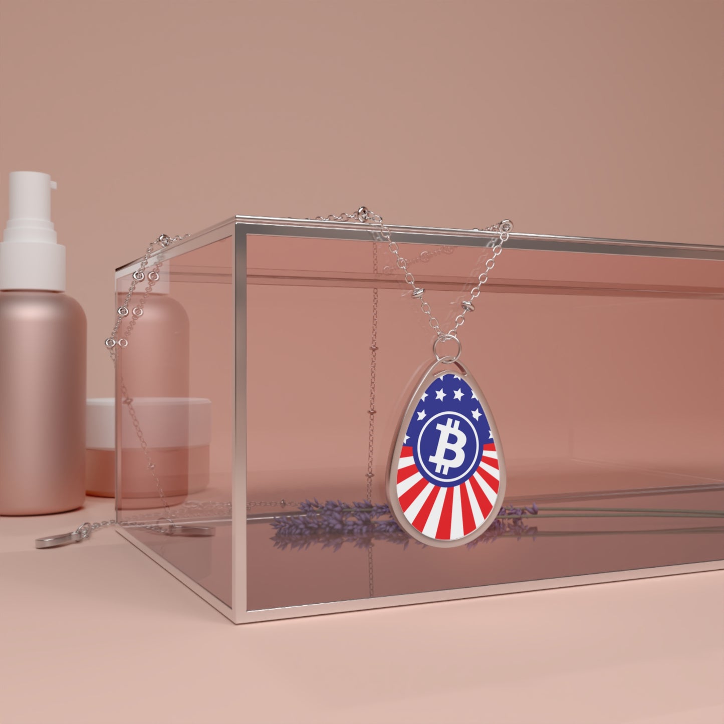 Bitcoin USA Stars and Stripes Necklace