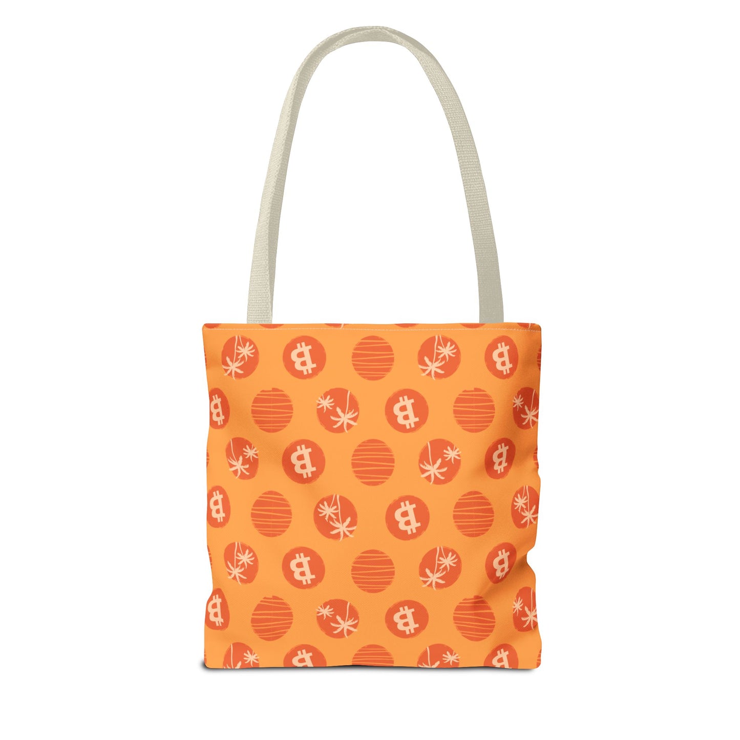Tropical Orange Bitcoin Tote Bag