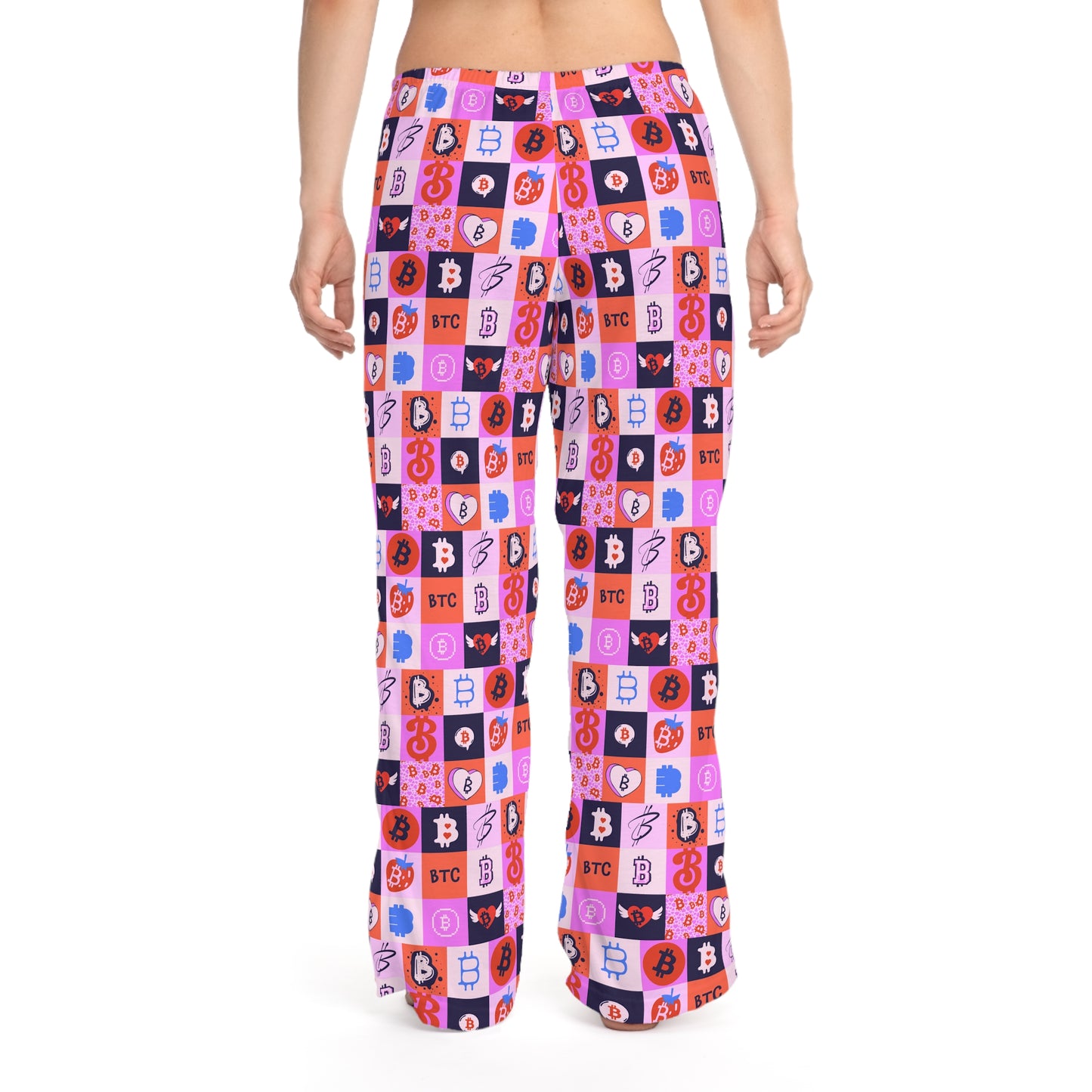 Bitcoin Love Patchwork Women's Pyjama Pants