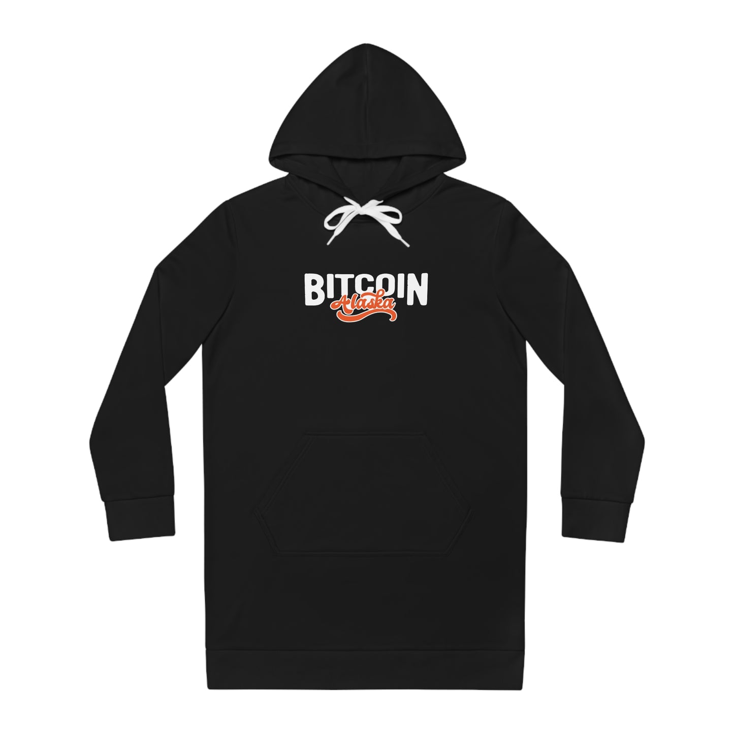 Bitcoin Alaska Black Women's Hoodie Dress