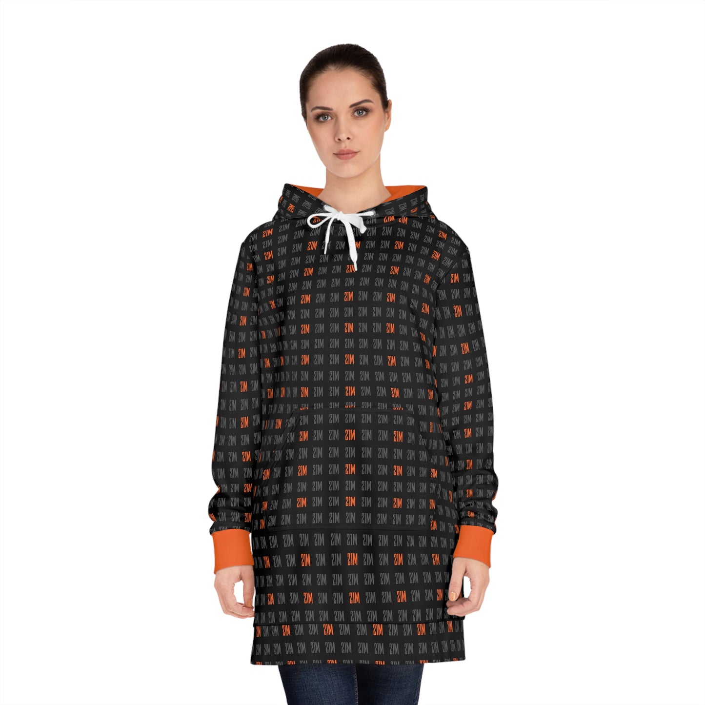 21 Million Grid Women's Hoodie Dress