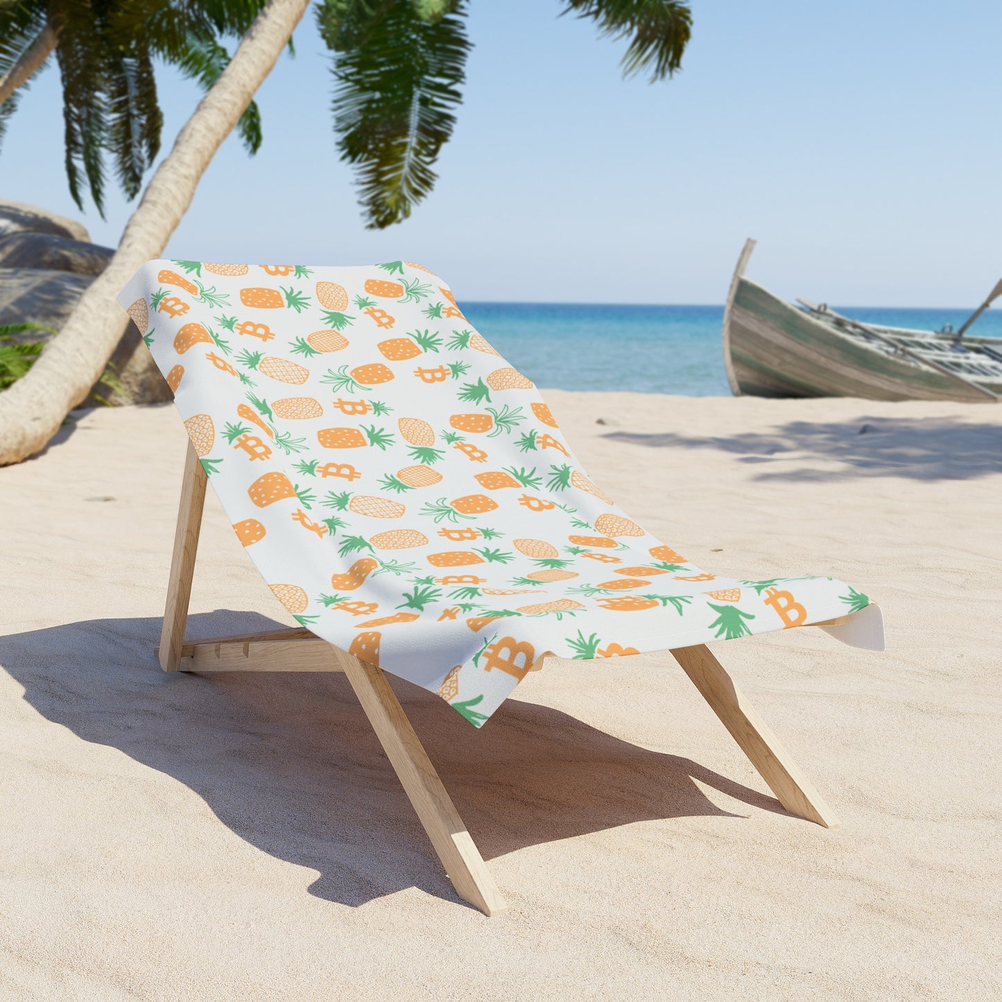 Bitcoin Pineapples Beach Towel