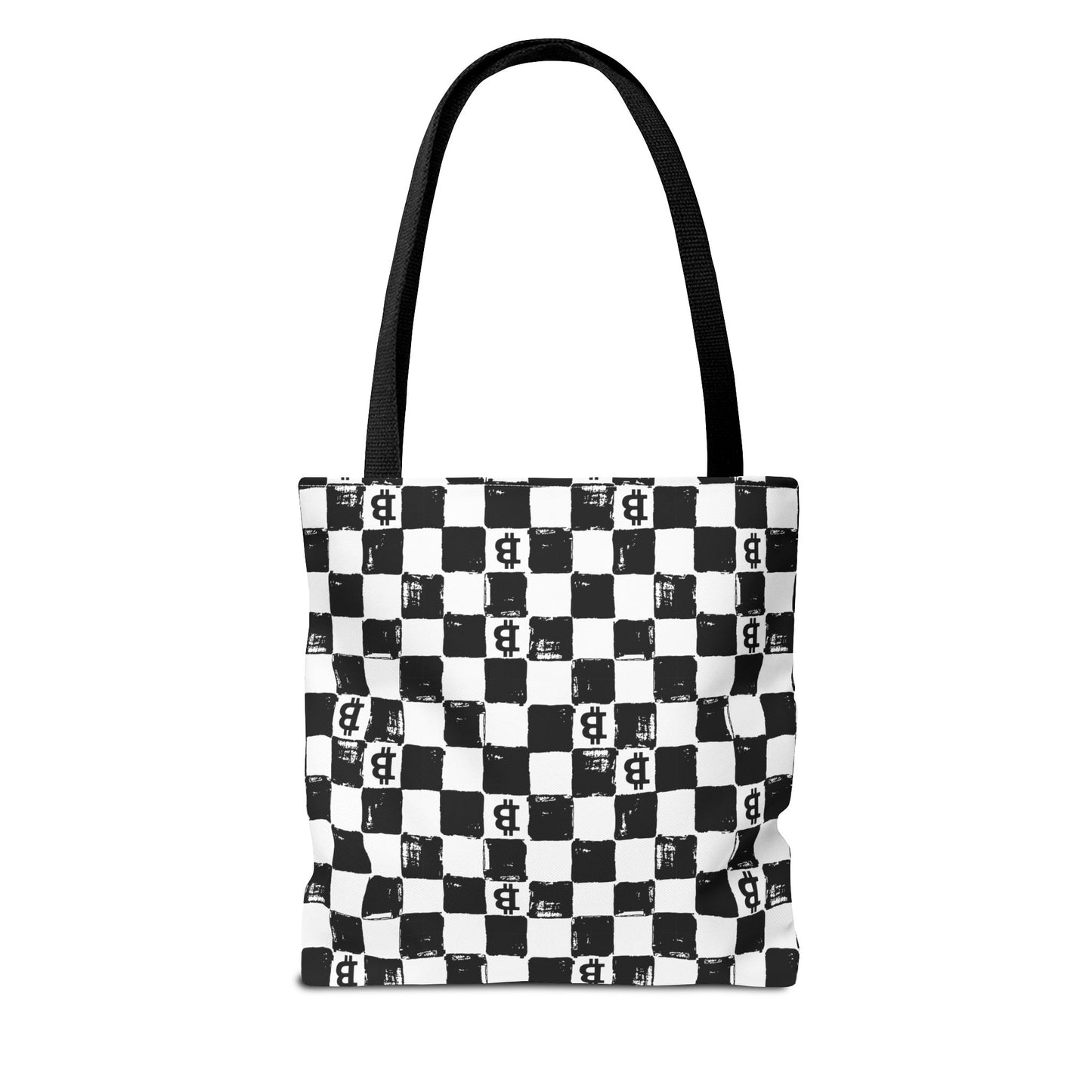 Chessboard Bitcoin Tote Bag