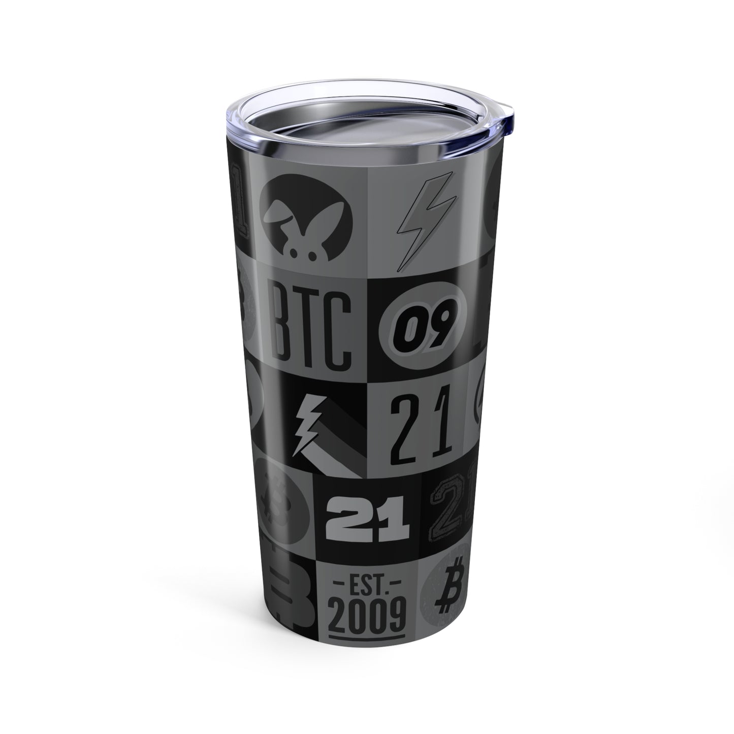 Black Bitcoin Journey Tumbler 20oz