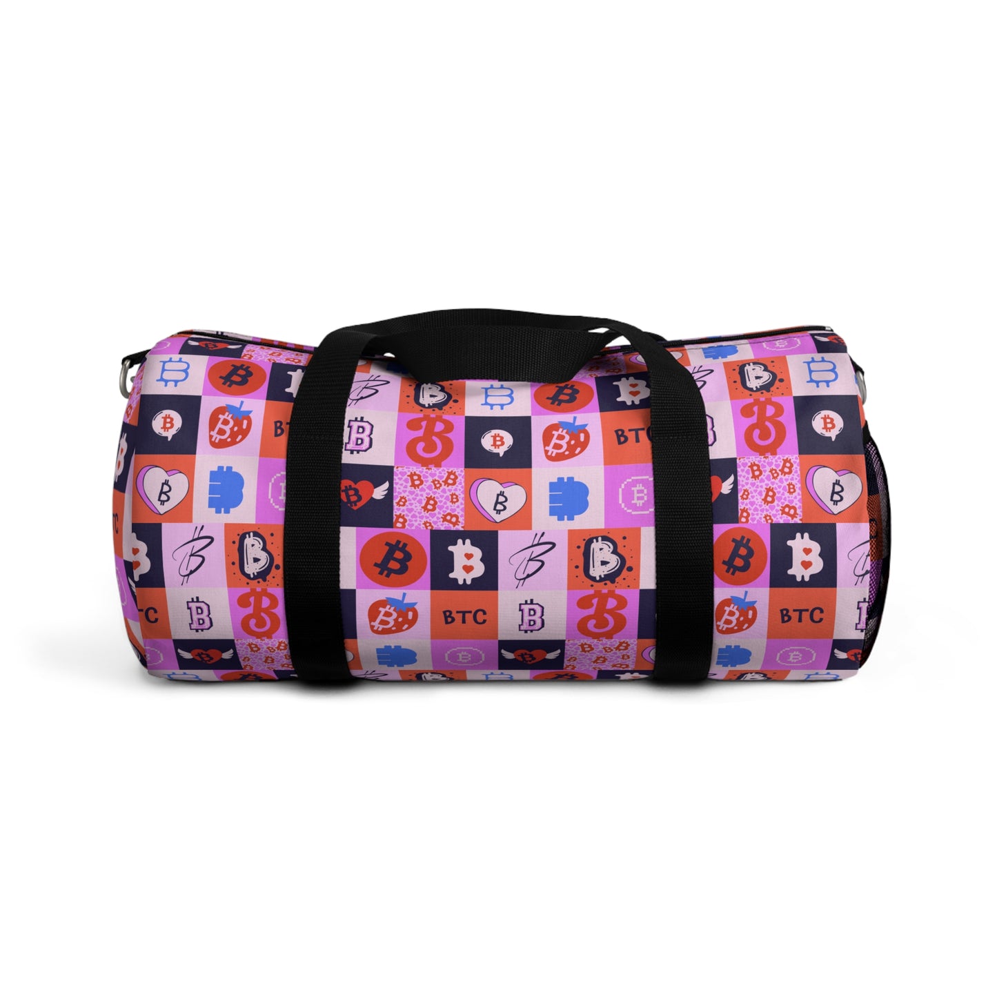 Bitcoin Love Patchwork Duffel Bag
