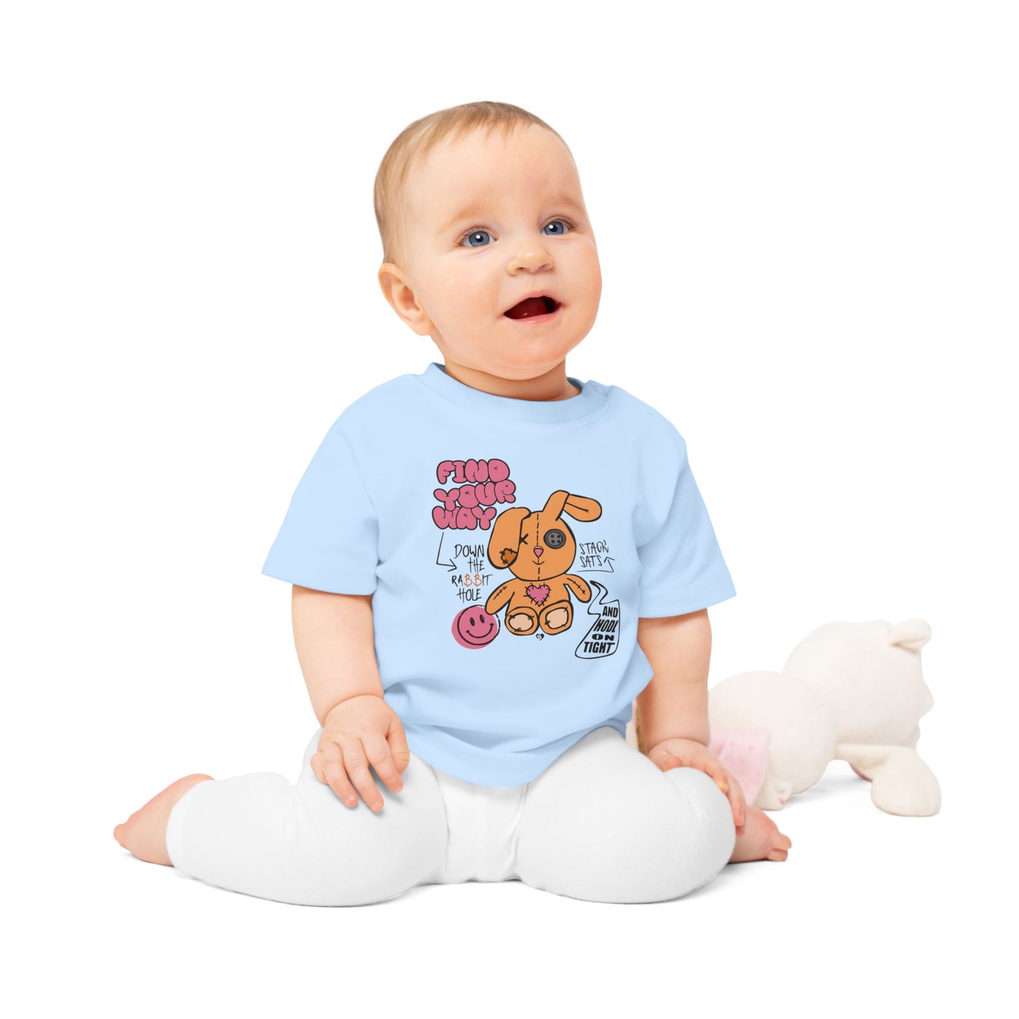 Down the Rabbit Hole Organic Cotton Baby T-Shirt