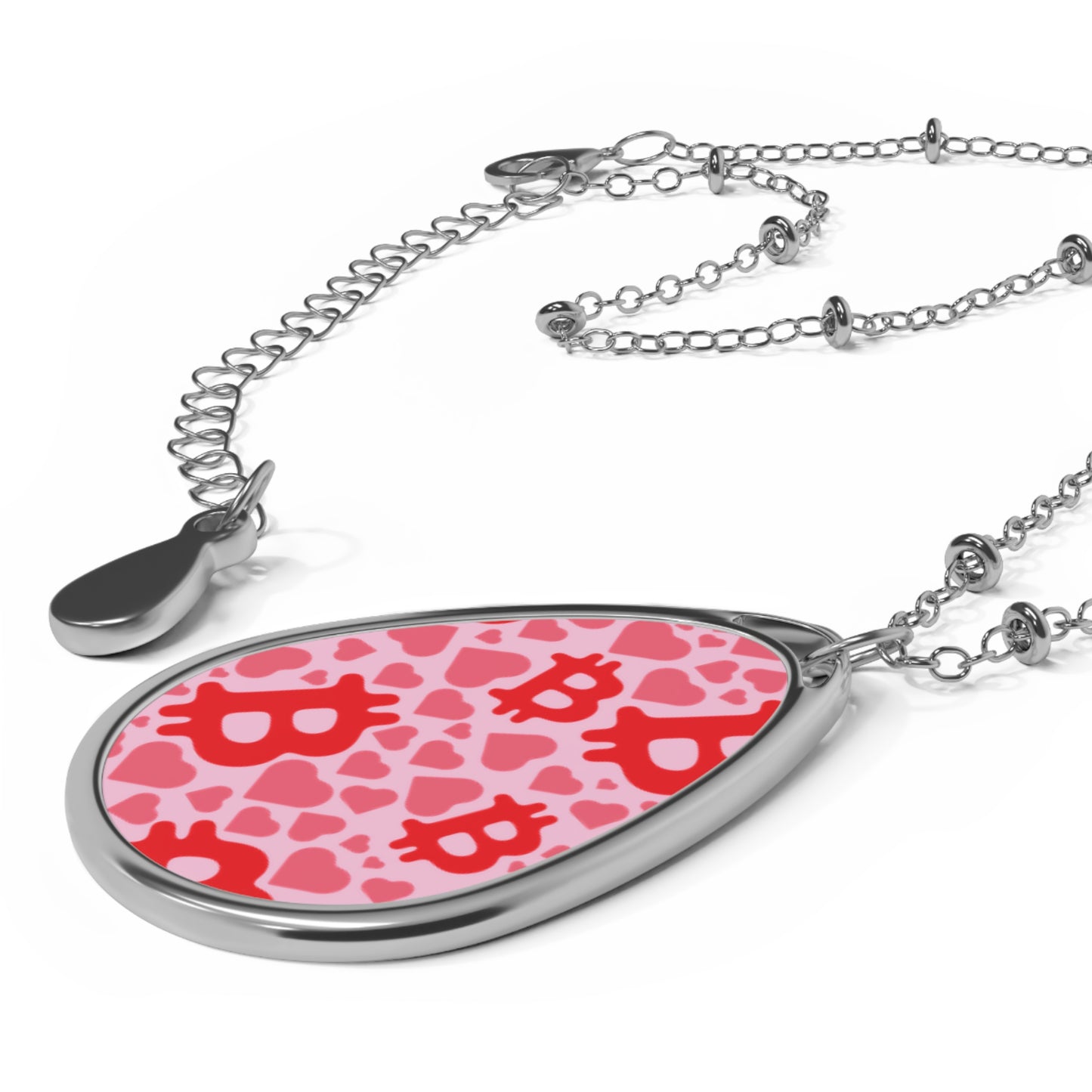 Itty Bitties Bitcoin and Hearts Necklace
