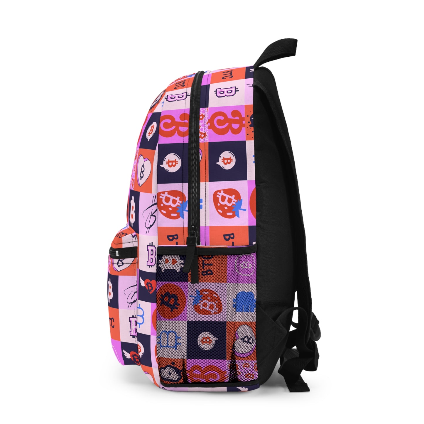 Bitcoin Love Patchwork Premium Backpack