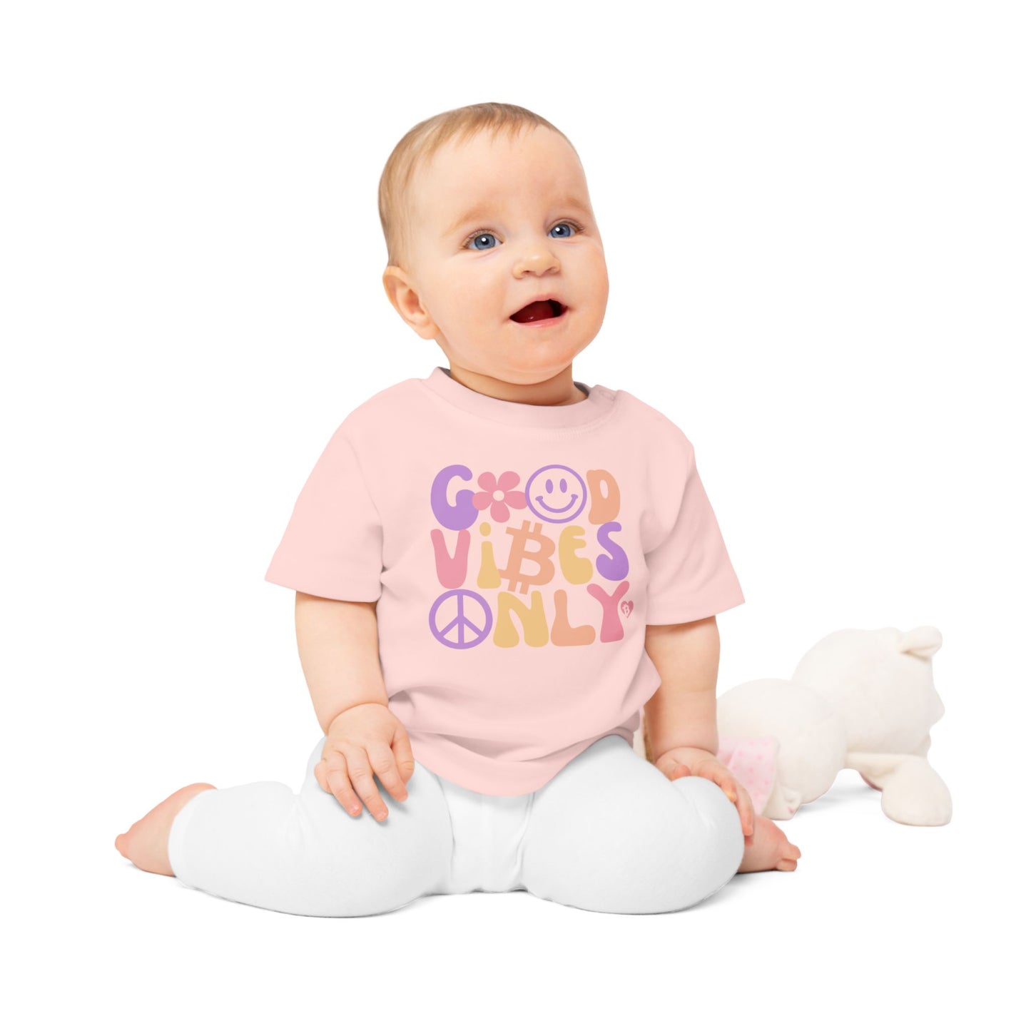 Good Vibes Only Organic Cotton Baby T-Shirt