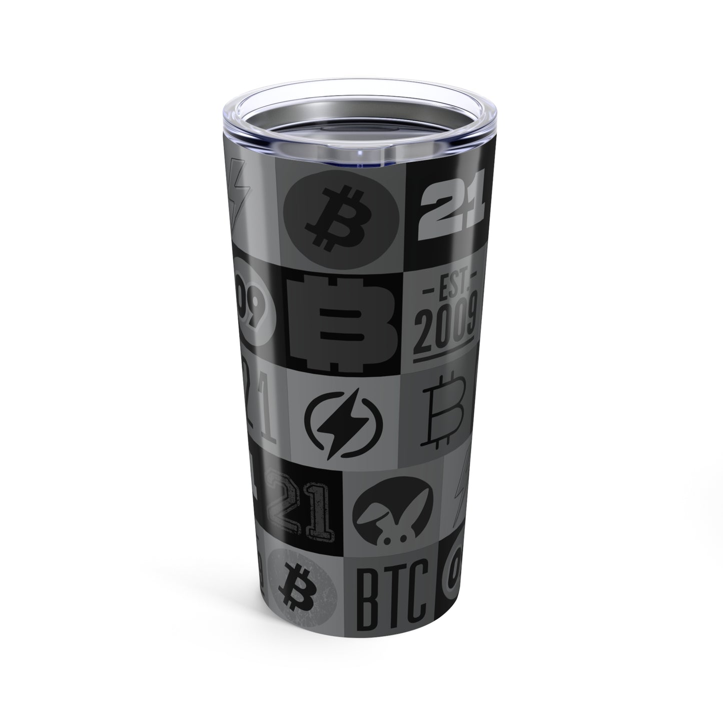 Black Bitcoin Journey Tumbler 20oz