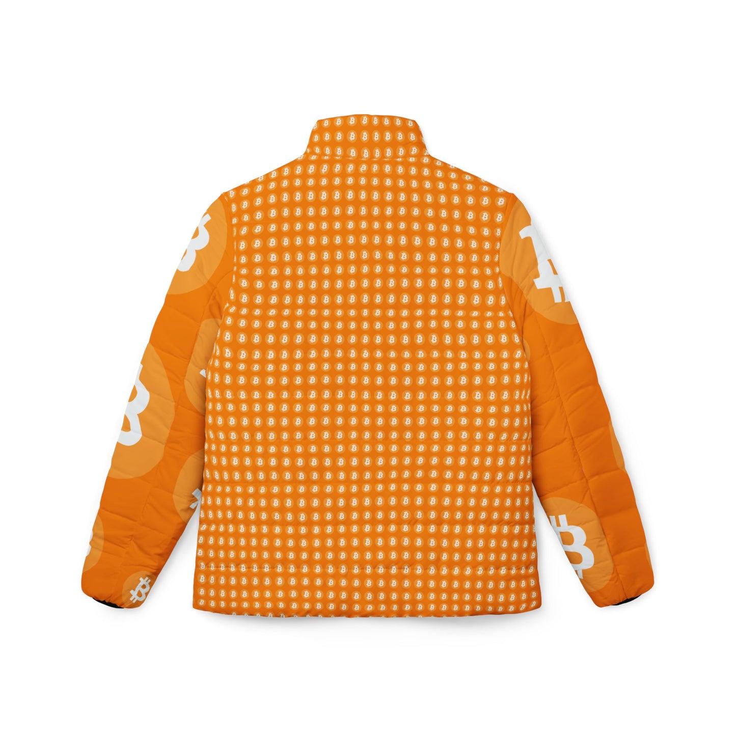 Double Trouble Bitcoin Symbol Women's Puffer Jacket